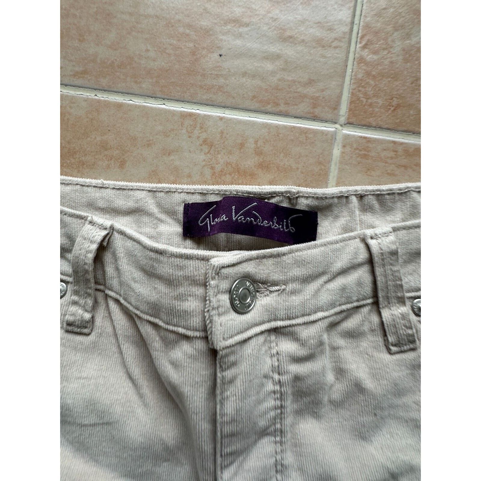 Gloria Vanderbilt Gloria Vanderbilt Amanda Corduroy Slim High Rise Pant Sz 12 Size 34" / US 12 / IT 48 - 7 Thumbnail