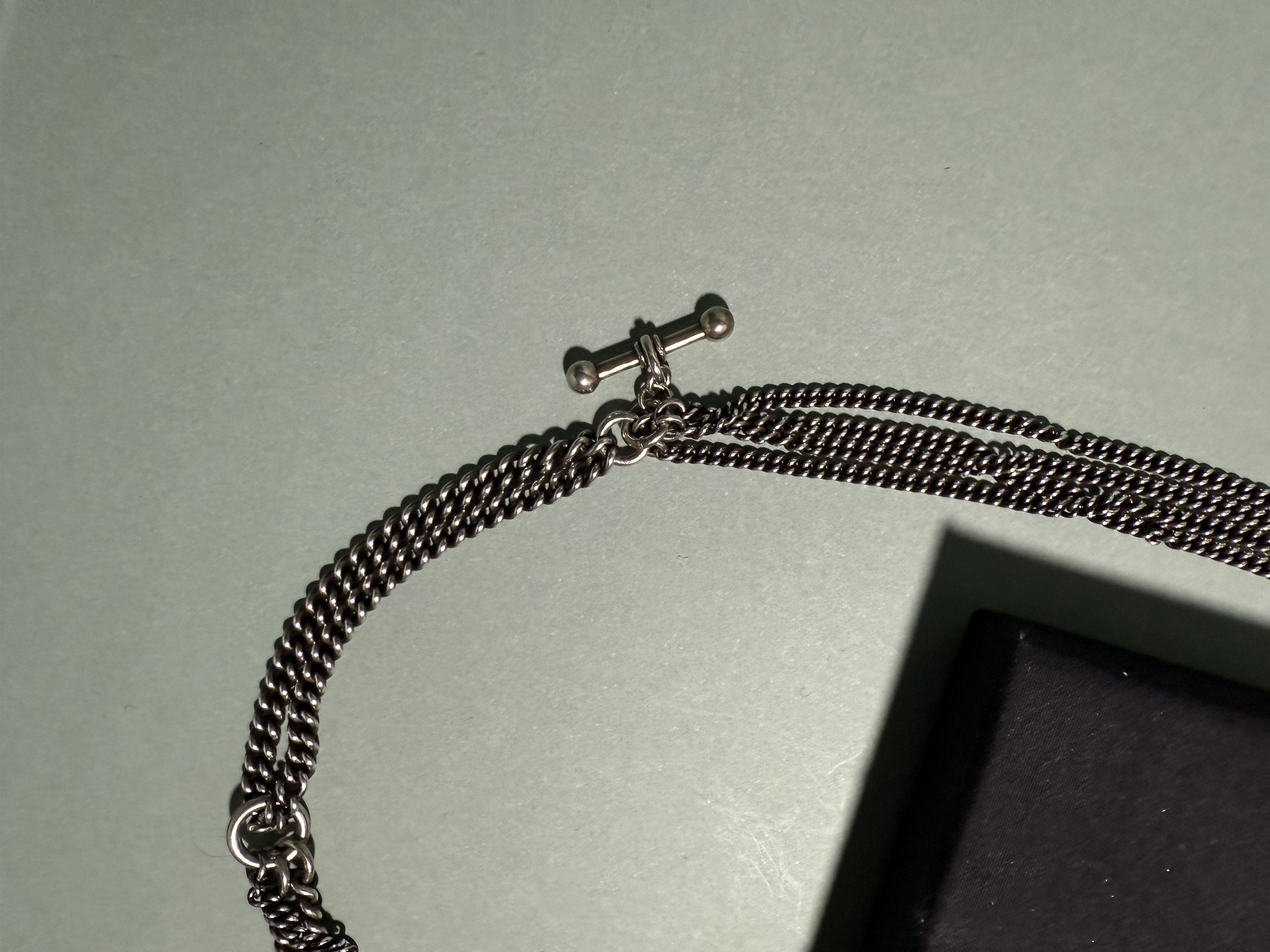 Ann Demeulemeester Silver Multi Chain Bracelet Size ONE SIZE - 7 Thumbnail