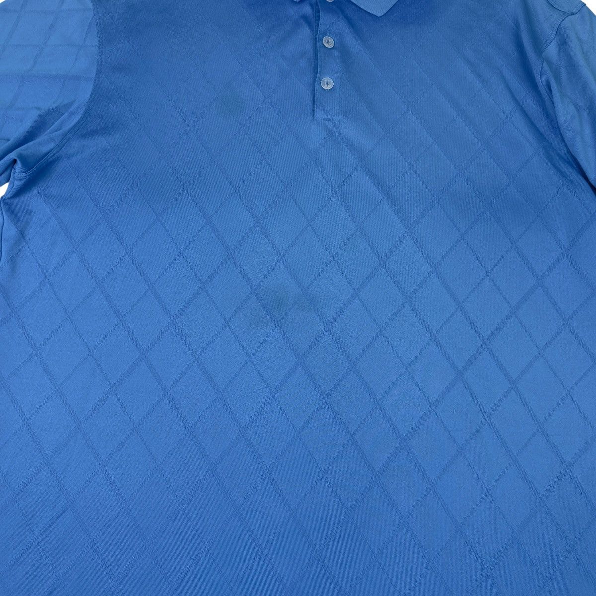 Nike Nike Golf Dri-FIT Mens XL Blue Argyle Polo Shirt Size US XL / EU 56 / 4 - 2 Thumbnail