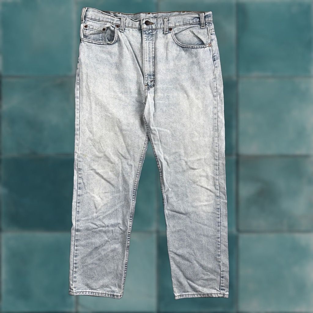 Levi's Levi's 501 Jeans | 505 Vintage 90s USA Blue Light Wash Denim Cotton Mid Rise Straight Regular 38x30 501 Series Mens Jeans Size US 38 / EU 54 - 1 Thumbnail