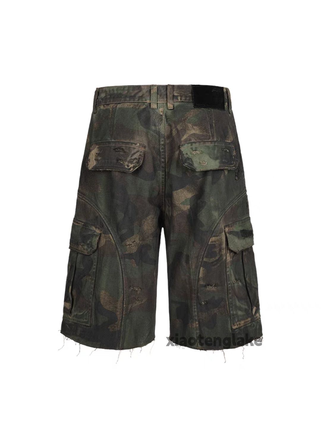 Designer × Japanese Brand × Vintage Utility outdoor workwear military paint camo cargo pants Size US 36 / EU 52 - 2 Thumbnail