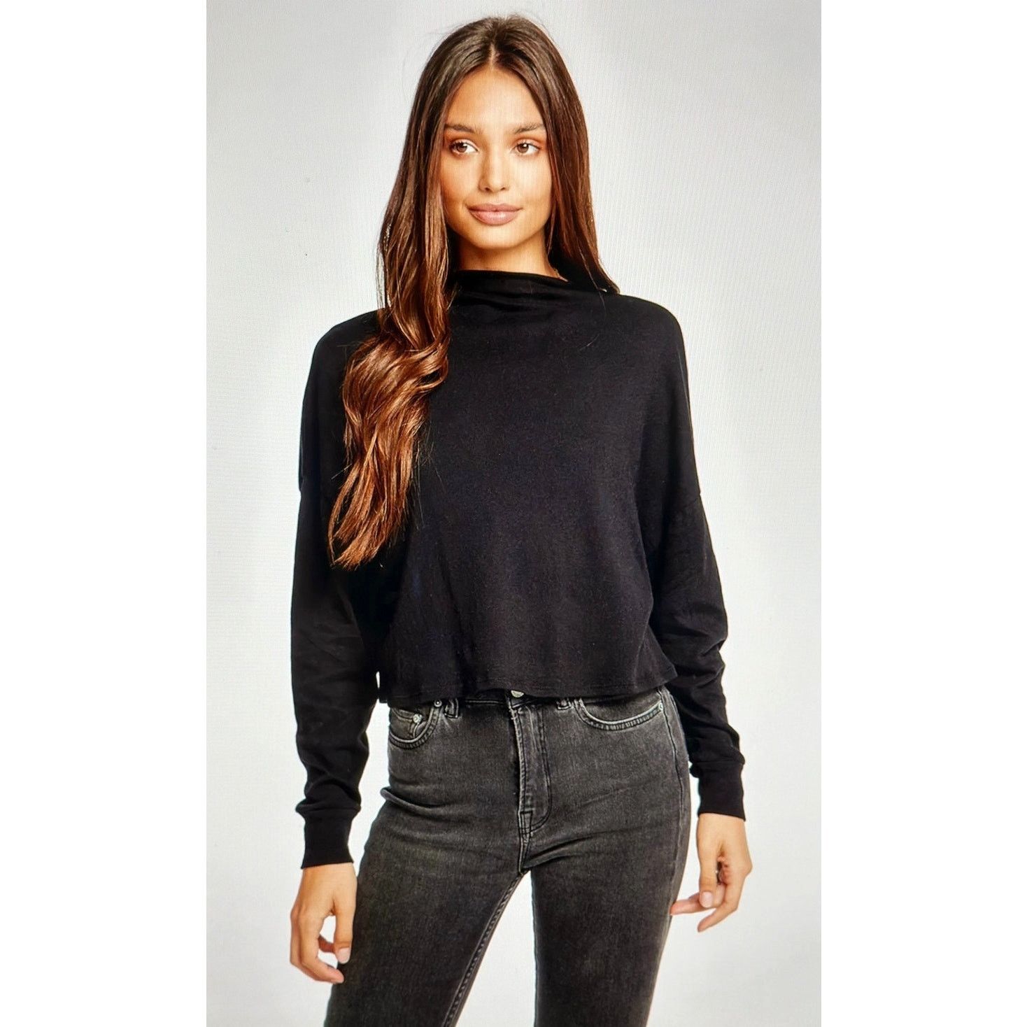 Other Chaser Gauzy Cotton Funnel Neck Drop Shoulder Light Pink S Size S / US 4 / IT 40 - 11 Thumbnail