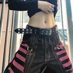 Other Cargo Pants Bandage Women Vintage Dark Size 26" / US 2 / IT 38 - 4 Thumbnail