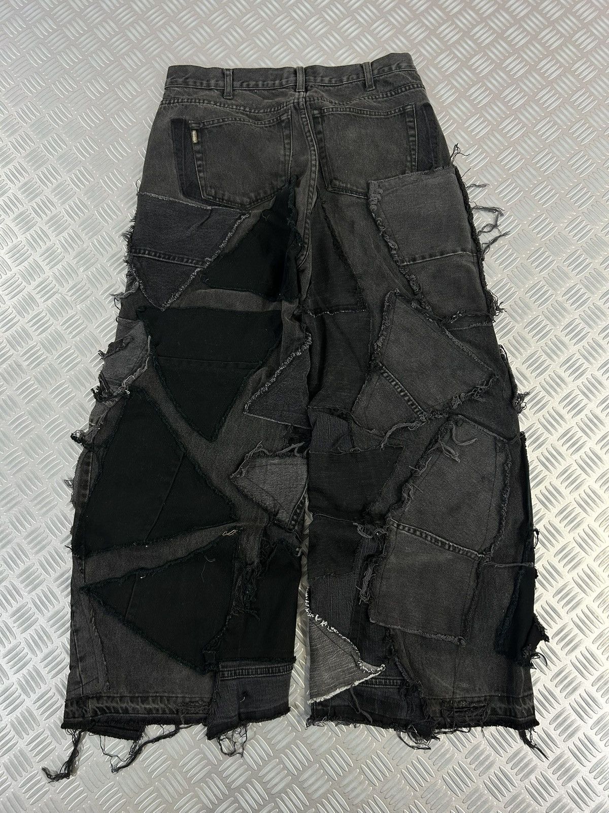 JNCO × Jean Handmade baggy jeans patchwork opium style streetwear Size US 32 / EU 48 - 6 Thumbnail