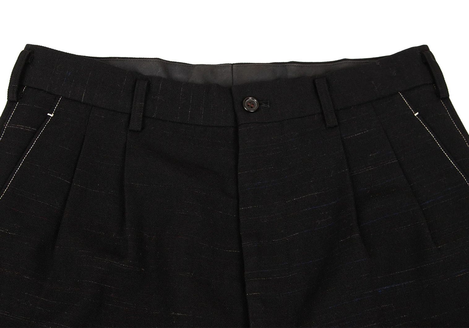 Yohji Yamamoto Yohji Yamamoto Wool Color Nepp Hem Button Pants Size US 38 / EU 54 - 4 Thumbnail
