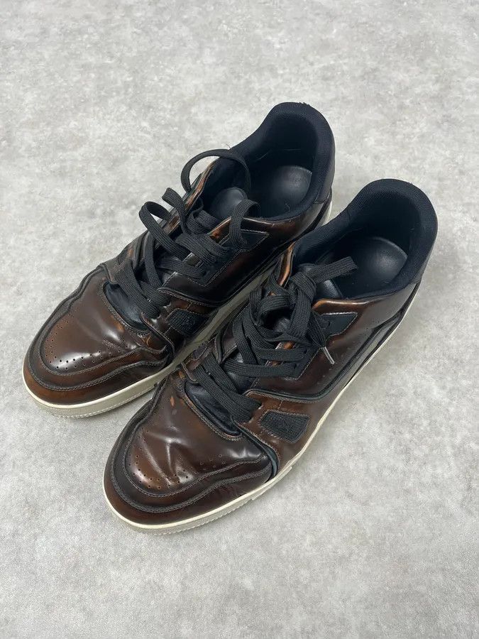 Louis Vuitton Louis Vuitton LV Trainer Brown Glass Sneakers Size US 10 / EU 43 - 5 Thumbnail