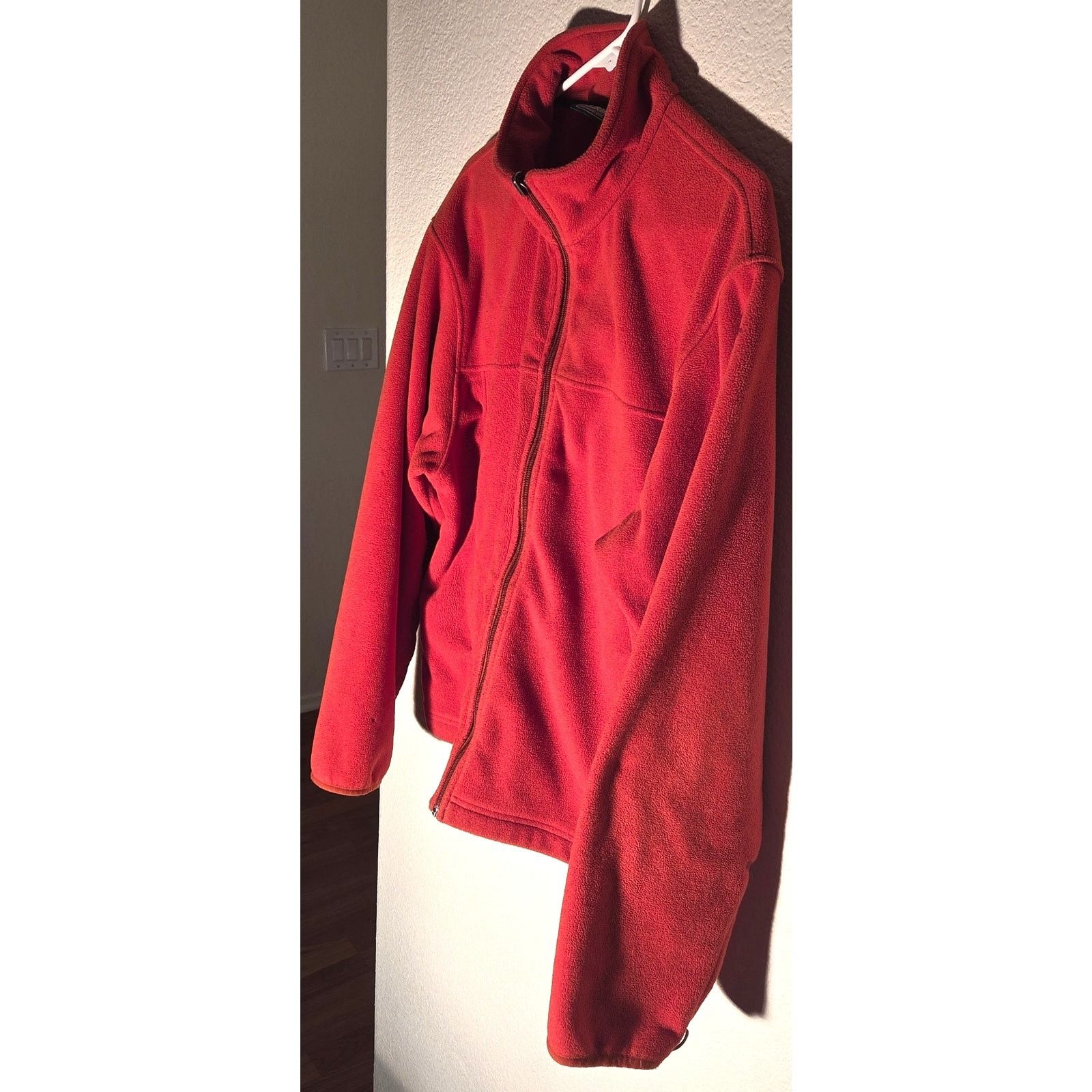 L.L. Bean L.L. Bean Burnt Orange Full Zip Fleece Sweater - Men's Large Size US L / EU 52-54 / 3 - 4 Thumbnail