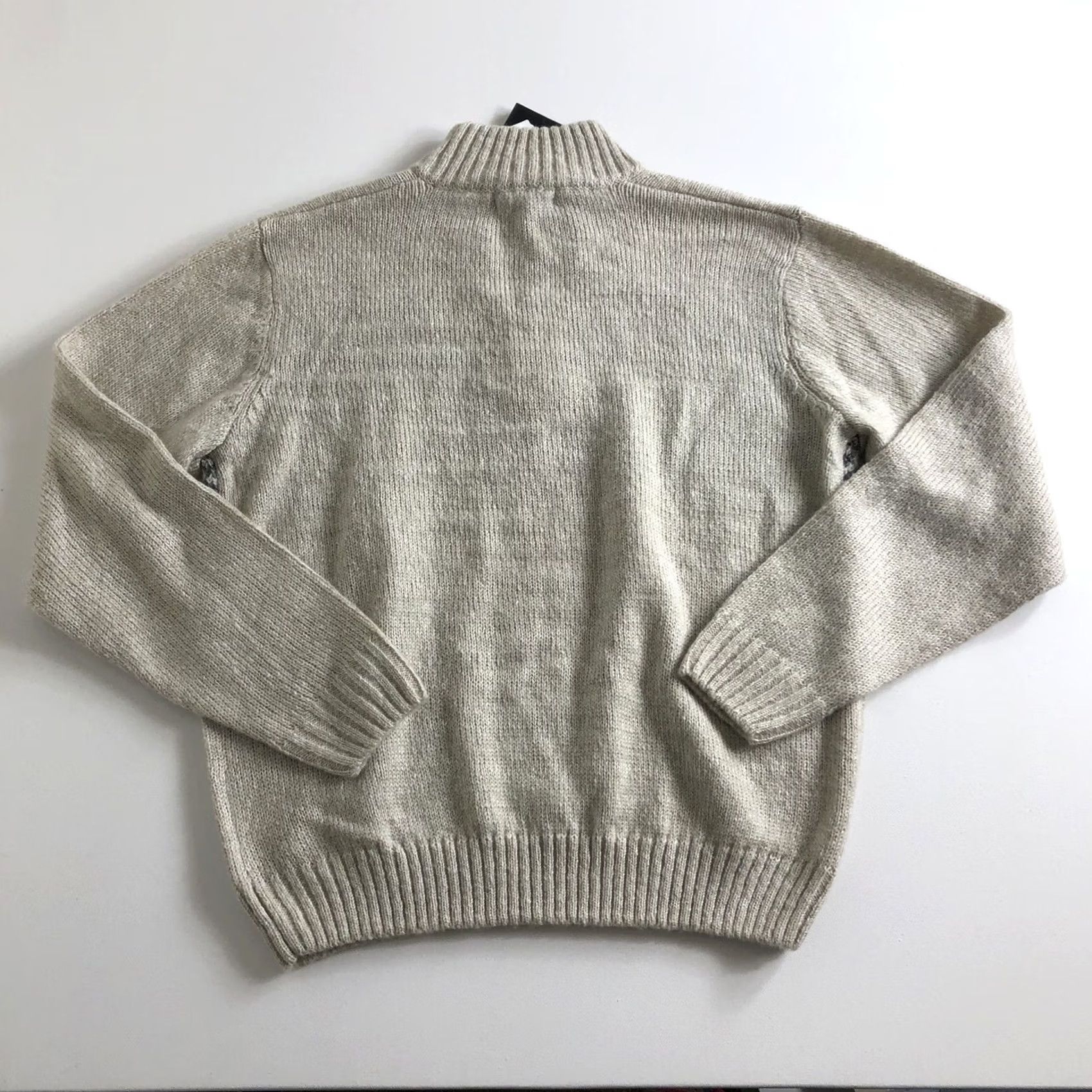 Vintage Tricots St Raphael Fair Isle Print Sweater Size L Sherpa Neck Snowflake Men Size US L / EU 52-54 / 3 - 2 Thumbnail