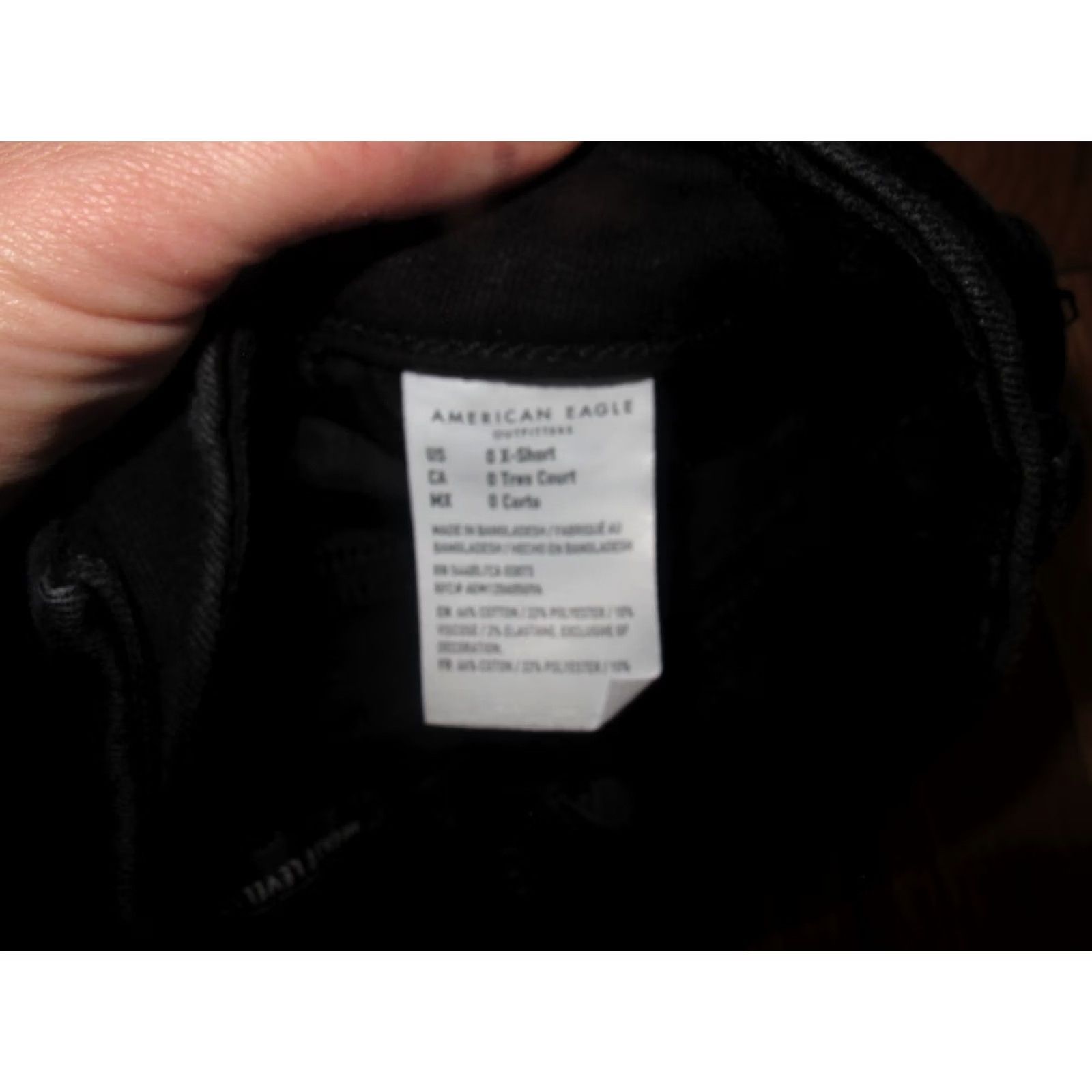 American Eagle Outfitters American Eagle Outfitters Next Level Stretch Skinny Jeans Womens 0 X-Short Black Size 25" / US 0 / IT 36 - 5 Thumbnail