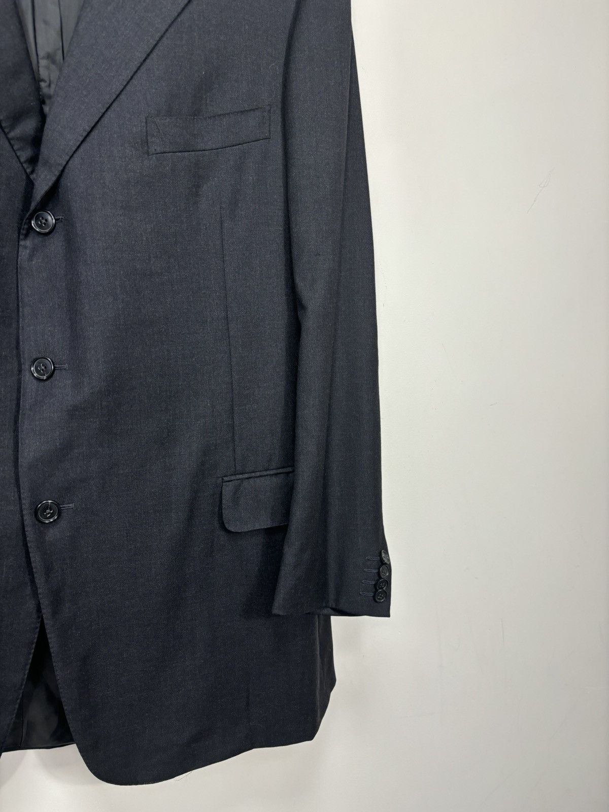 Ermenegildo Zegna Ermenegildo Zegna Men’s Dark Gray Formal Wool Blazer Jacket Size 50L - 5 Thumbnail