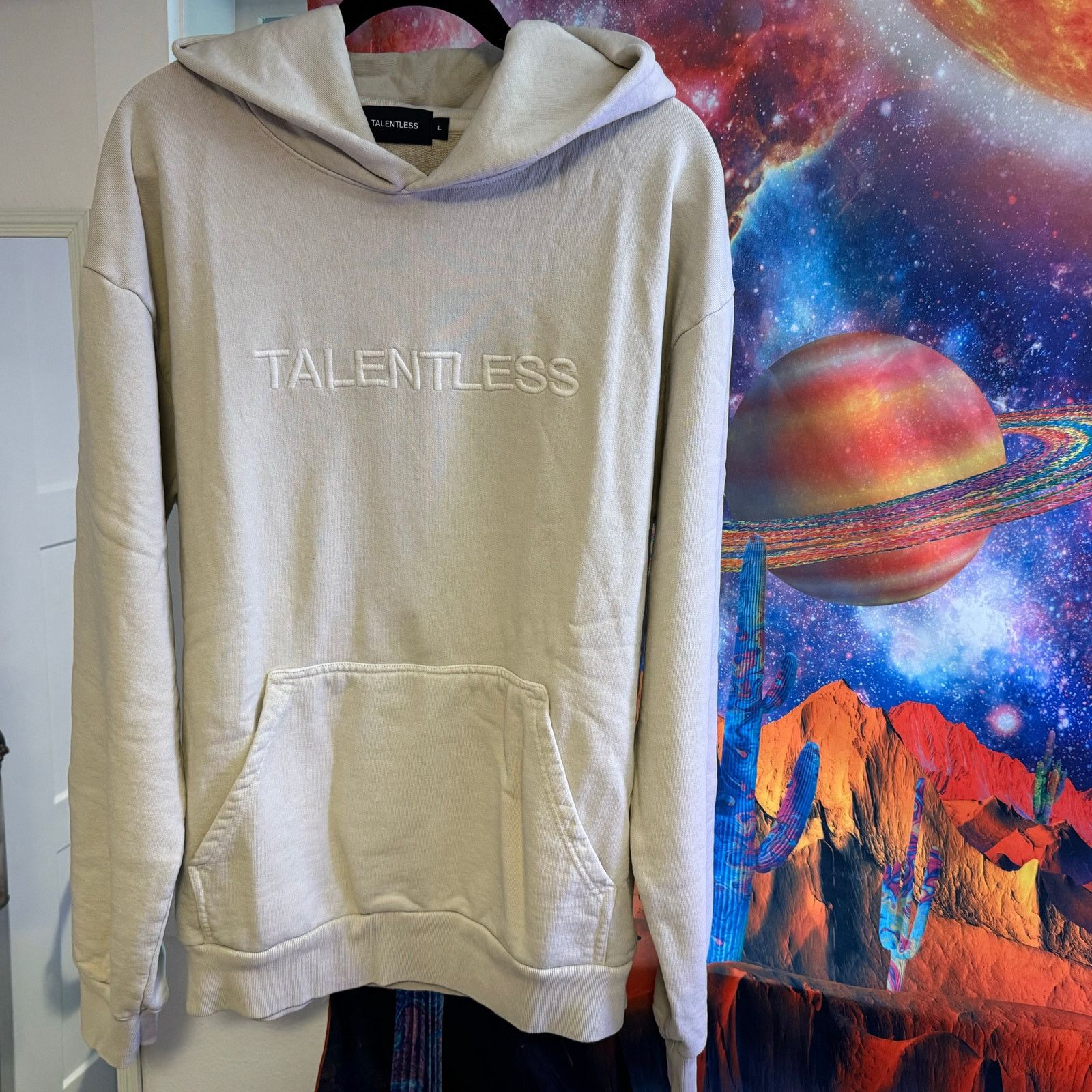 Talentless •NWT• TALENTLESS embroidered Logo Hoodie in Bone • Large Size US L / EU 52-54 / 3 - 3 Thumbnail