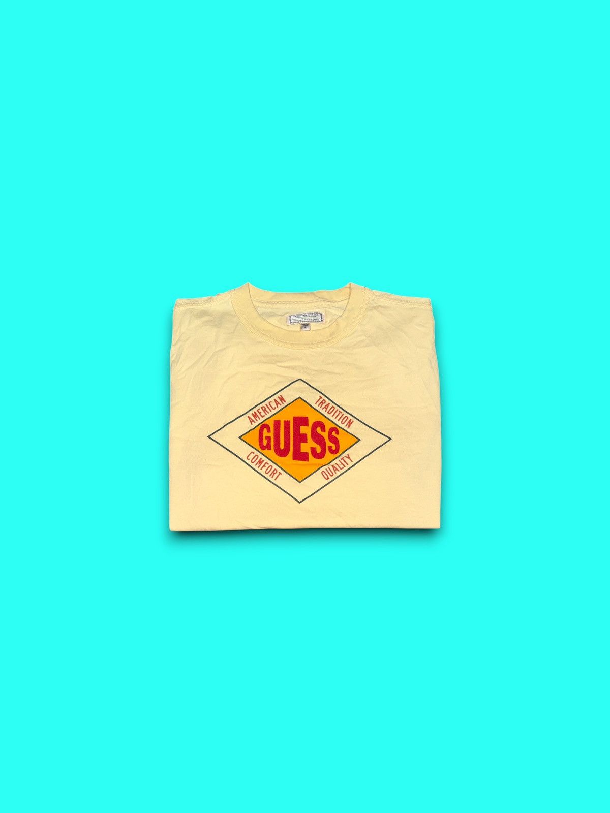 Guess Guess Originals Men’s Short Sleeve Tan T-Shirt Cali Tee Size US M / EU 48-50 / 2 - 1 Thumbnail