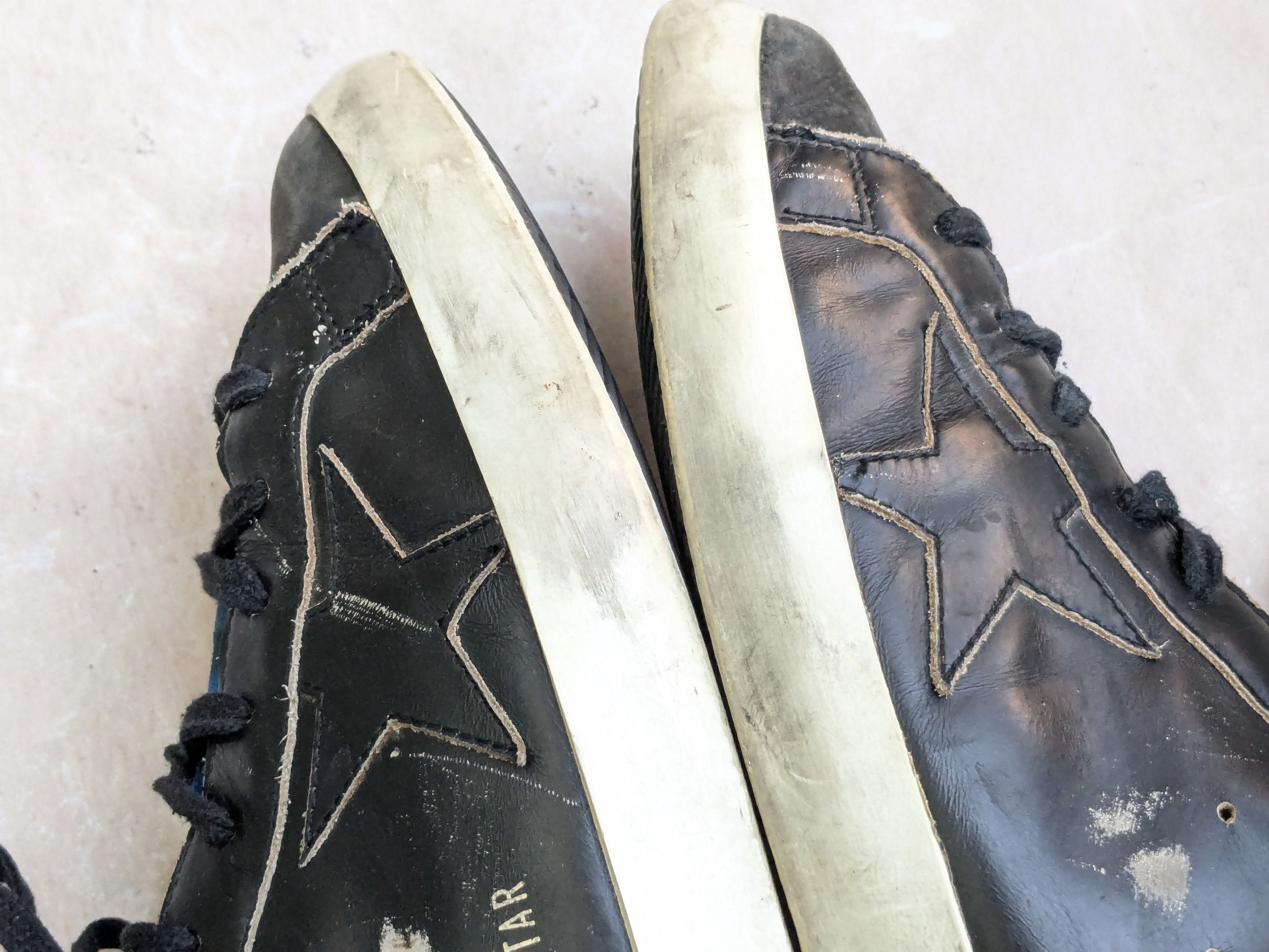 Golden Goose Golden Goose Superstar 12 45 Black Blue Low Tops Size US 12 / EU 45 - 6 Thumbnail