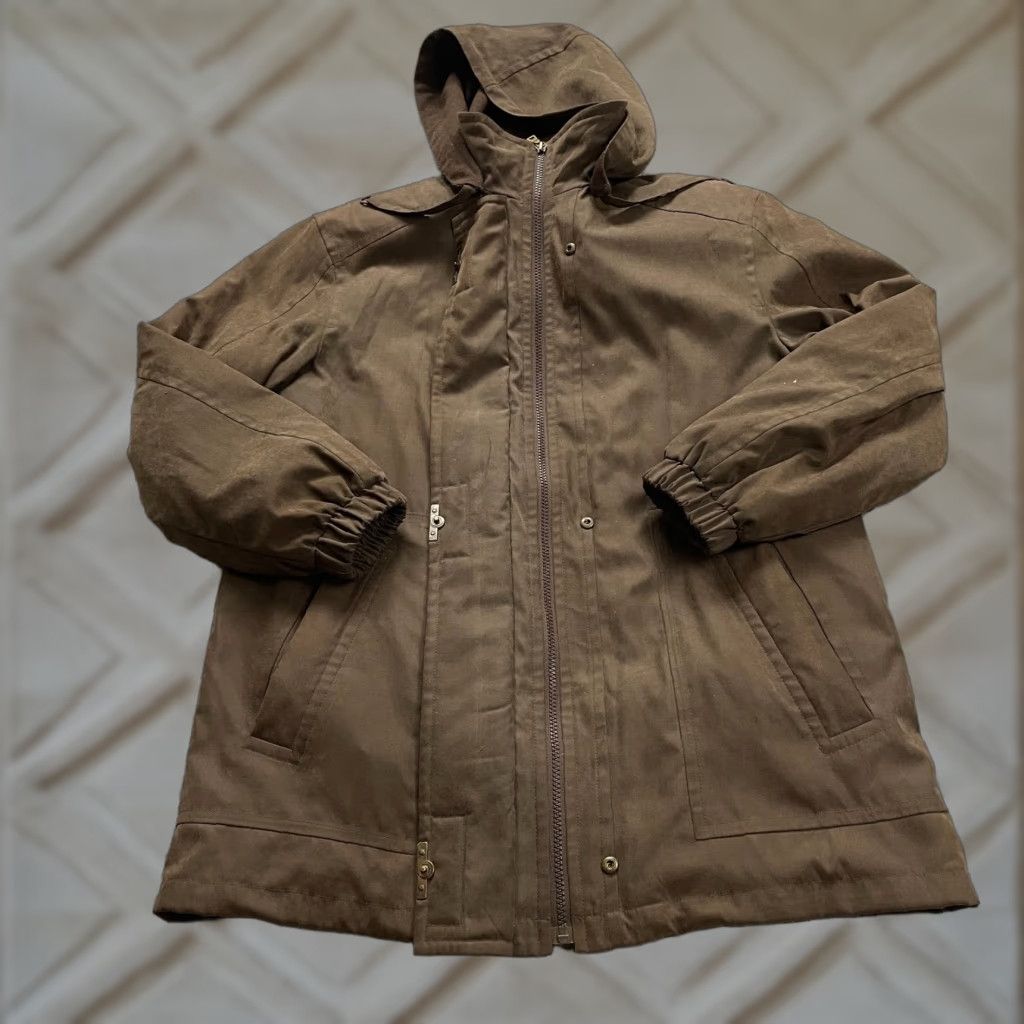 Vintage F.S. Limited Vintage Jacket Womens Petite Medium Brown Full Zip Hoodie Outdoor Jacket/Coat Size M / US 6-8 / IT 42-44 - 1 Thumbnail