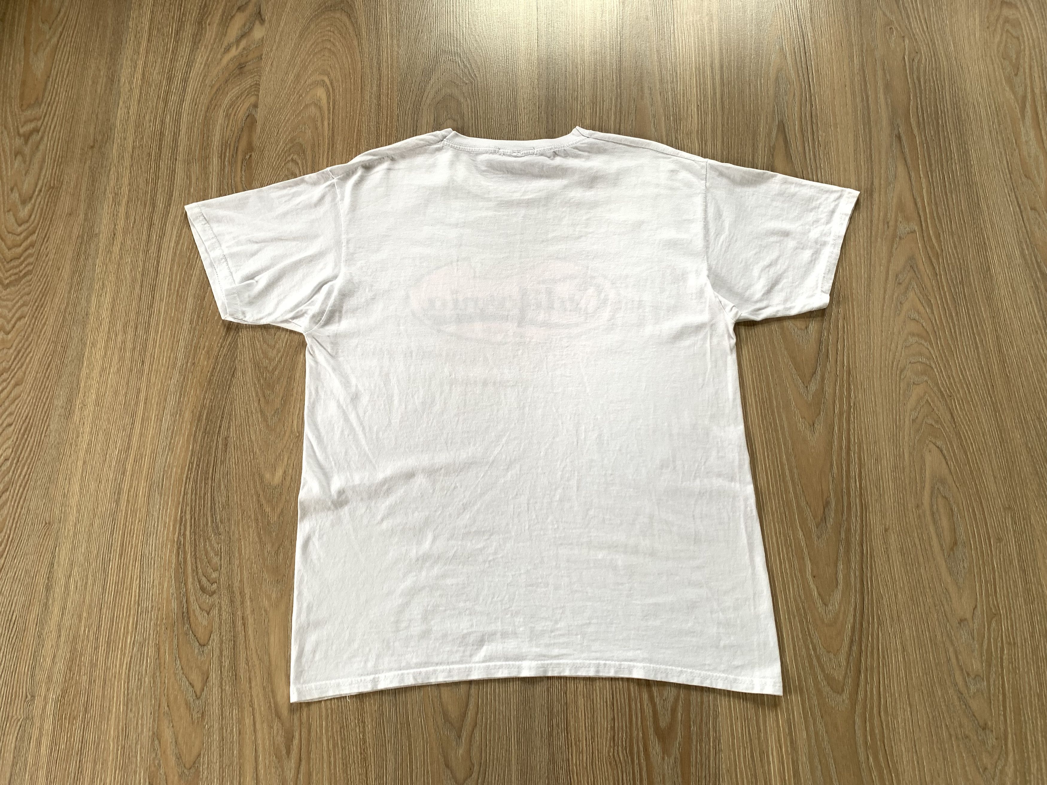 Vintage AX Paris Vintage White Cotton Printed T Shirt Size US S / EU 44-46 / 1 - 3 Thumbnail