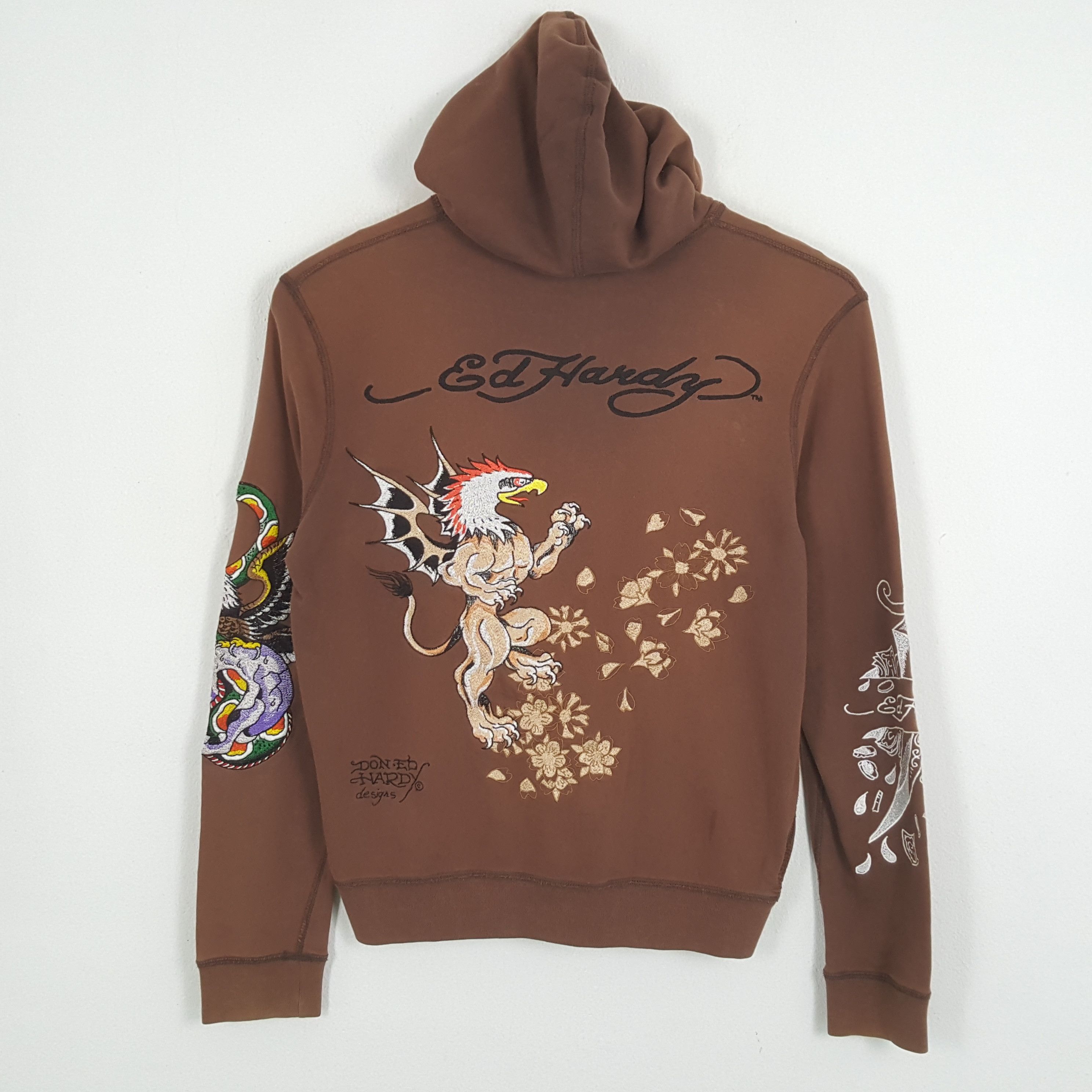 Christian Audigier × Ed Hardy × Vintage Vintage ED HARDY by CHRISTIAN AUDIGIER Fashion Brand Hoodies Size US M / EU 48-50 / 2 - 1 Thumbnail