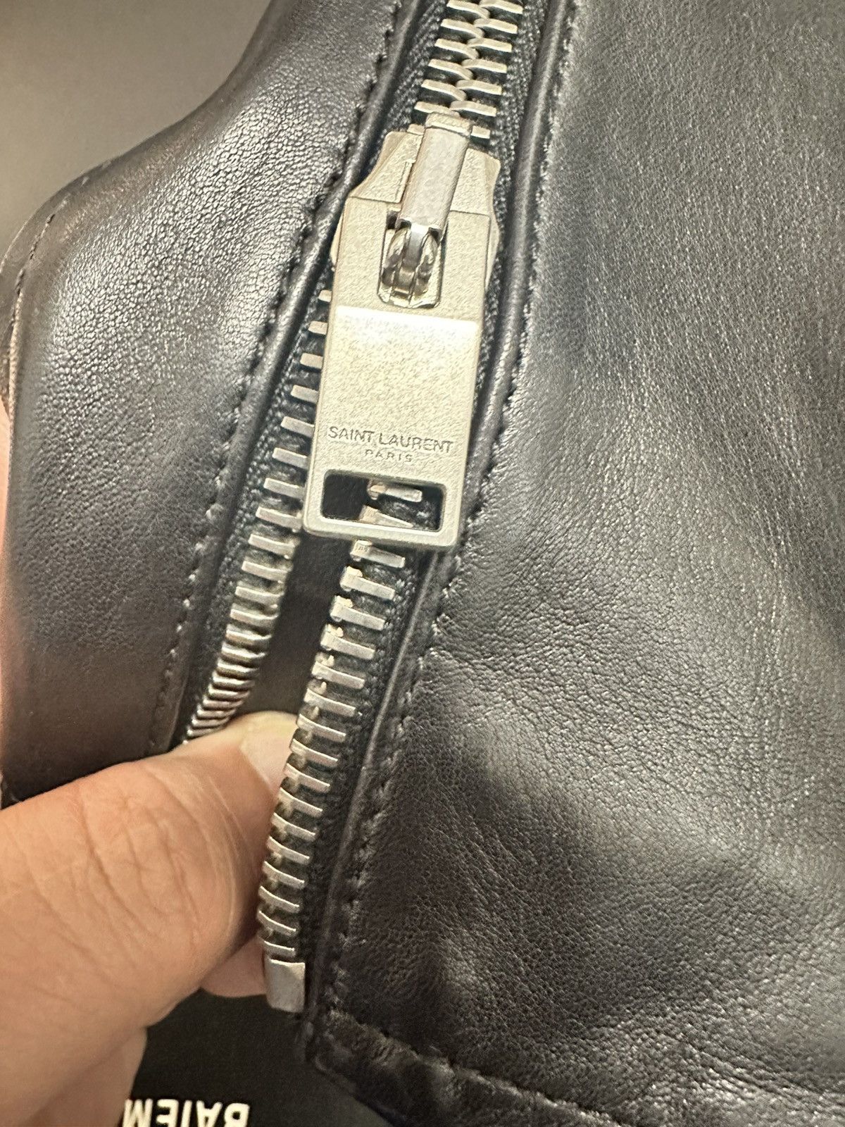 Saint Laurent Paris Saint laurent paris 2014 lamb leather jacket by Hedi Size US L / EU 52-54 / 3 - 7 Thumbnail