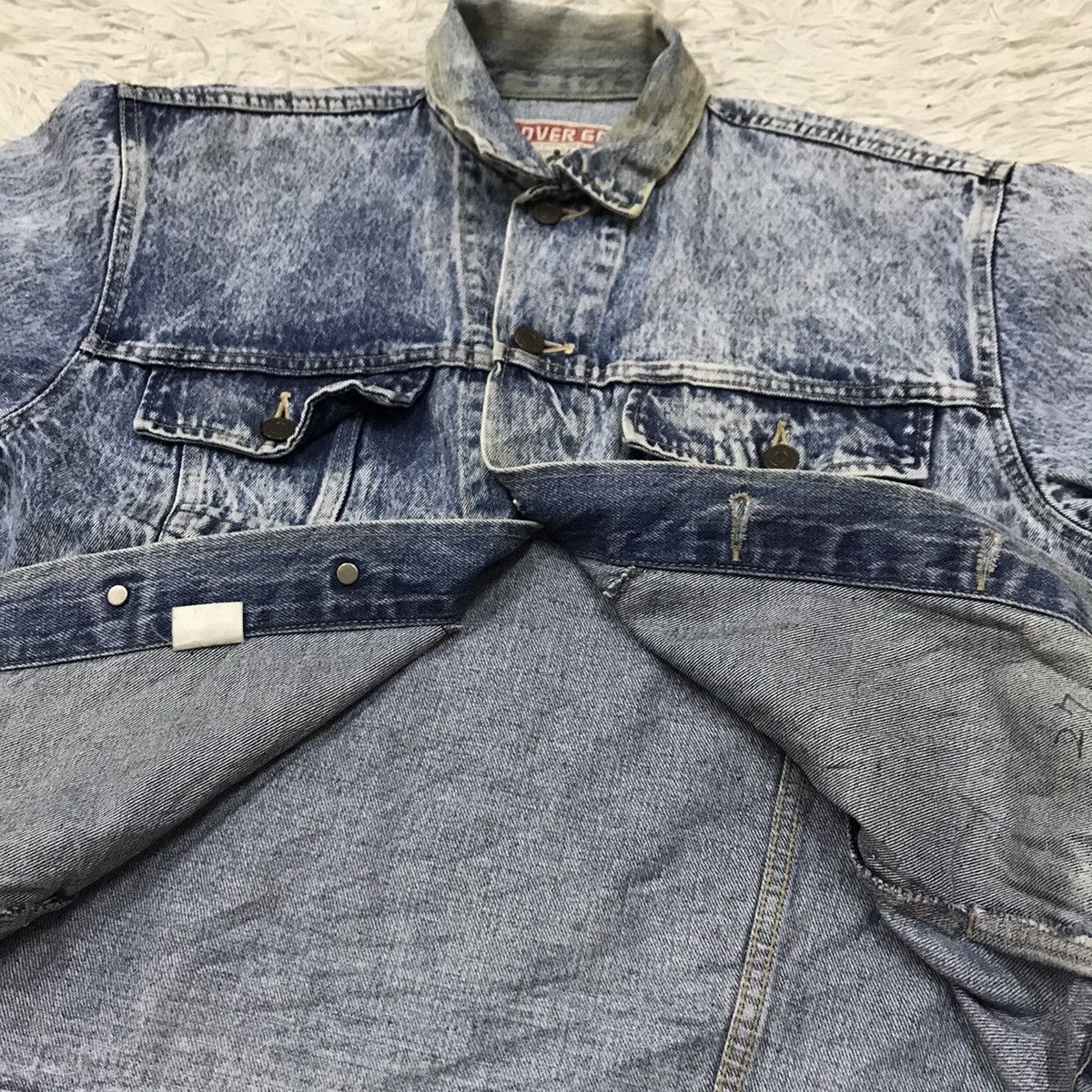 Japanese Brand Vintage Over Go Acid Wash Denim Jacket Size US M / EU 48-50 / 2 - 10 Thumbnail