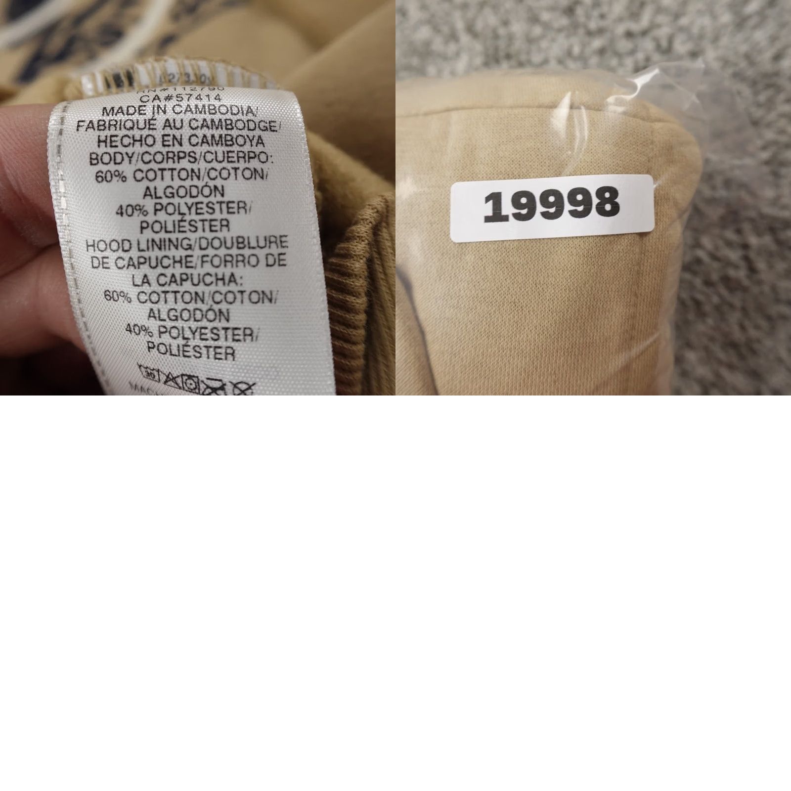 True Religion VINTAGE True Religion Hoodie Mens L Beige Buddha Full Zip Sweatshirt Jacket Size US L / EU 52-54 / 3 - 8 Thumbnail