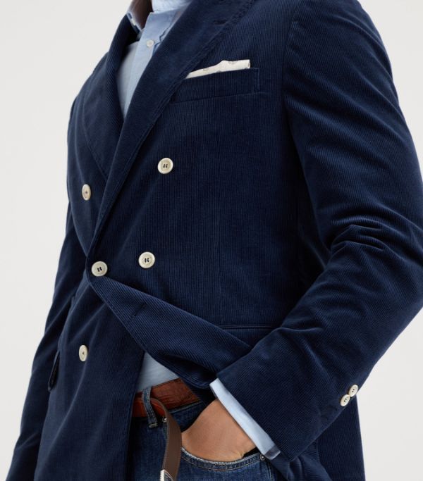 Brunello Cucinelli Jacket in Blue Size US L / EU 52-54 / 3 - 6 Thumbnail