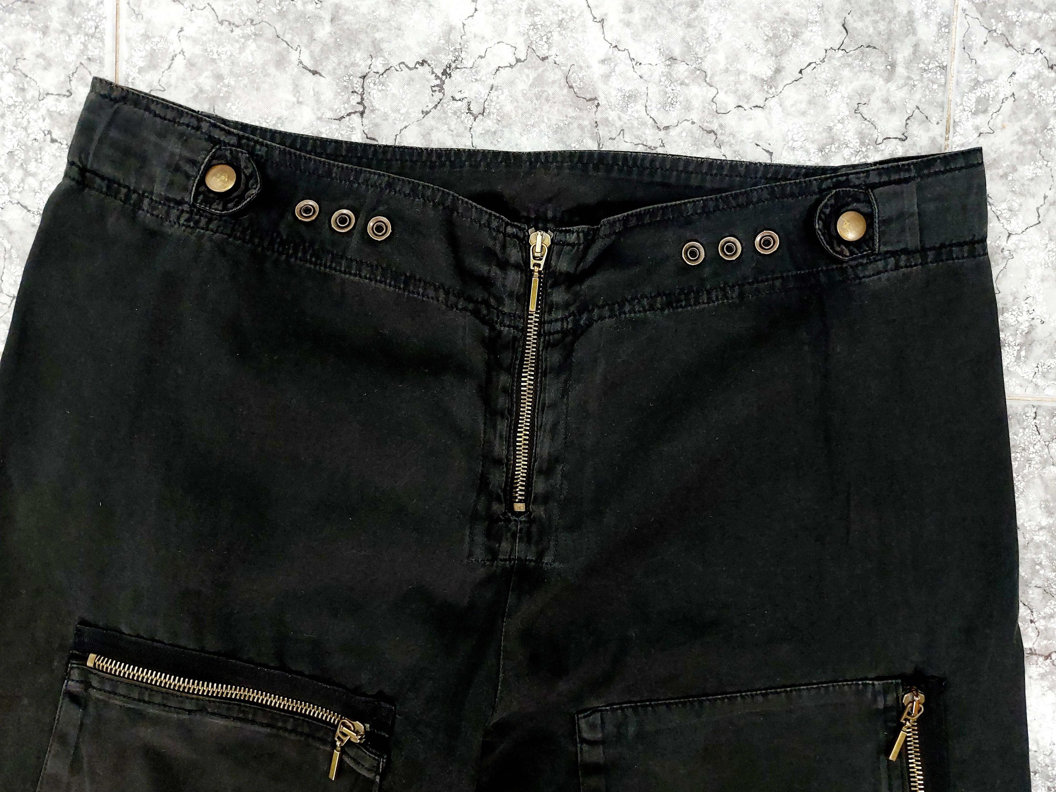 plein sud Plein Sud Multi-Zip Pocket Aviator Cargo Pants Trousers Size 34" / US 12 / IT 48 - 5 Thumbnail