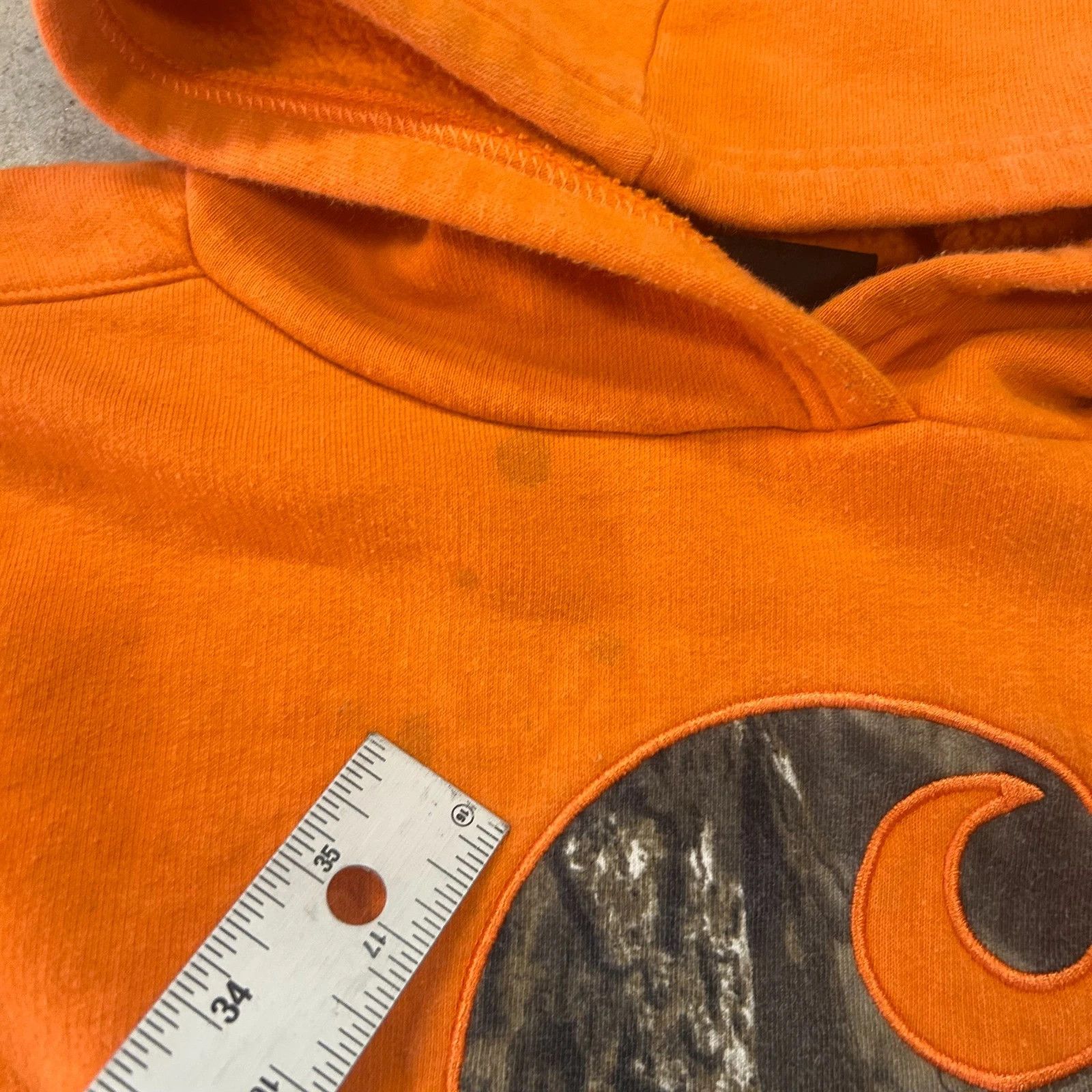 Carhartt Carhartt Youth Small (8/10) Orange Hoodie Camo Logo READ Size US S / EU 44-46 / 1 - 6 Thumbnail