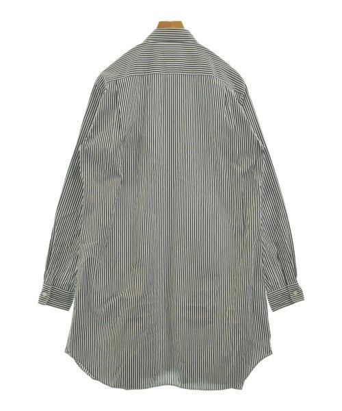 Comme des Garcons Homme Plus Shirt Stripes Cotton Long Sleeve Button Up Navy x White Size US M / EU 48-50 / 2 - 2 Thumbnail