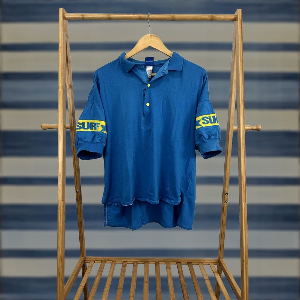Ocean Pacific VINTAGE OP Polo Shirt Blue Size L 80s Surf Beach Sleeve Graphic Mens Size US L / EU 52-54 / 3 - 1 Thumbnail