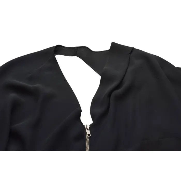 Chloe Chloe Black Silk Zipper Dress Size M / US 6-8 / IT 42-44 - 4 Thumbnail