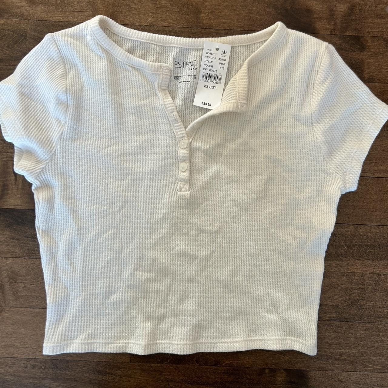 Pacsun Pacsun Off White Crop Top XS Size XS / US 0-2 / IT 36-38 - 1 Thumbnail