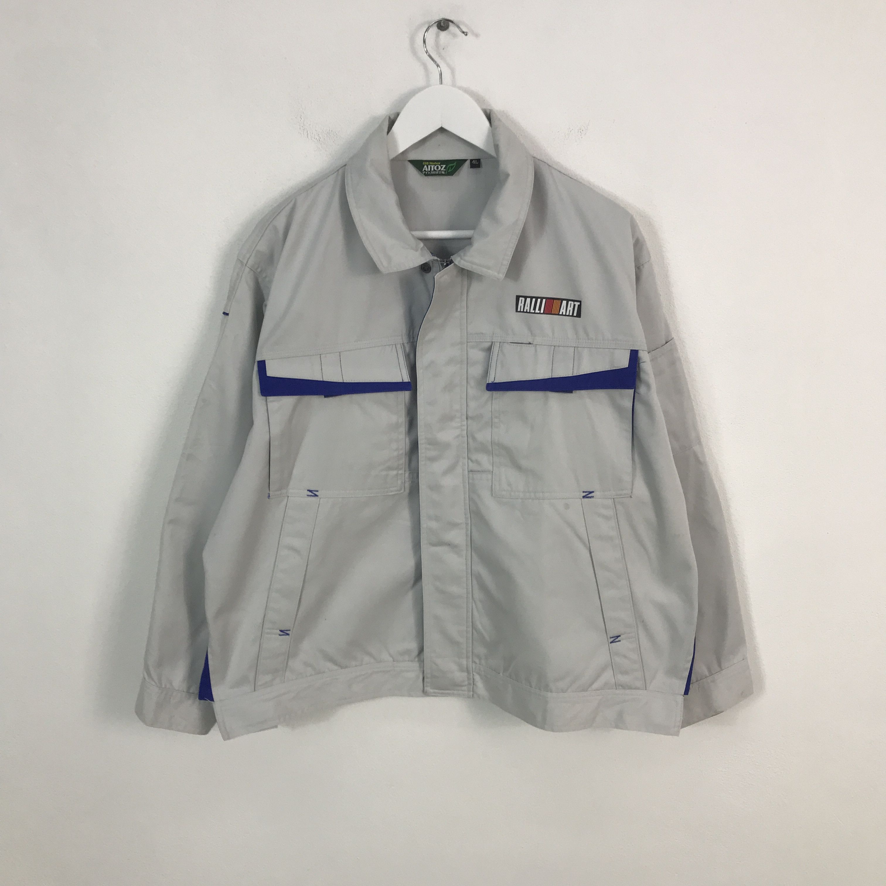 Japanese Brand Rare Mitsubishi Racing Custom Art Worker Jacket Size US XL / EU 56 / 4 - 2 Thumbnail