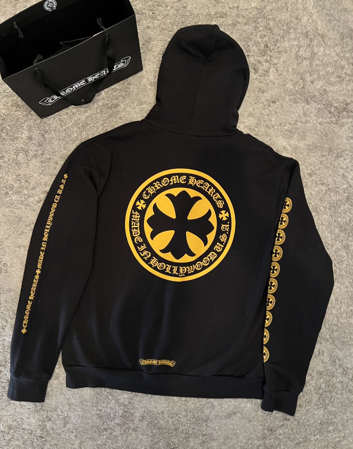 Chrome Hearts Chrome, hearts, yellow cross hoodie Size US S / EU 44-46 / 1 - 2 Thumbnail