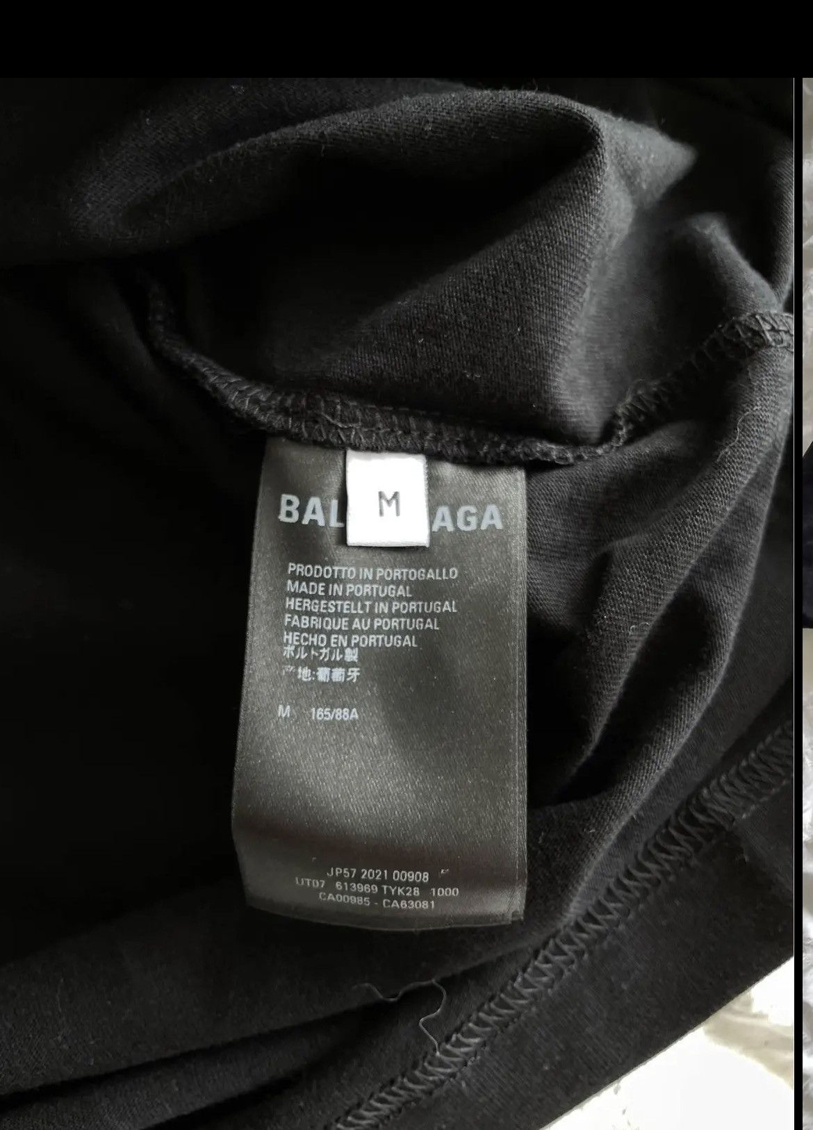 Balenciaga Balenciaga Black Logo Tshirt Size M / US 6-8 / IT 42-44 - 4 Thumbnail