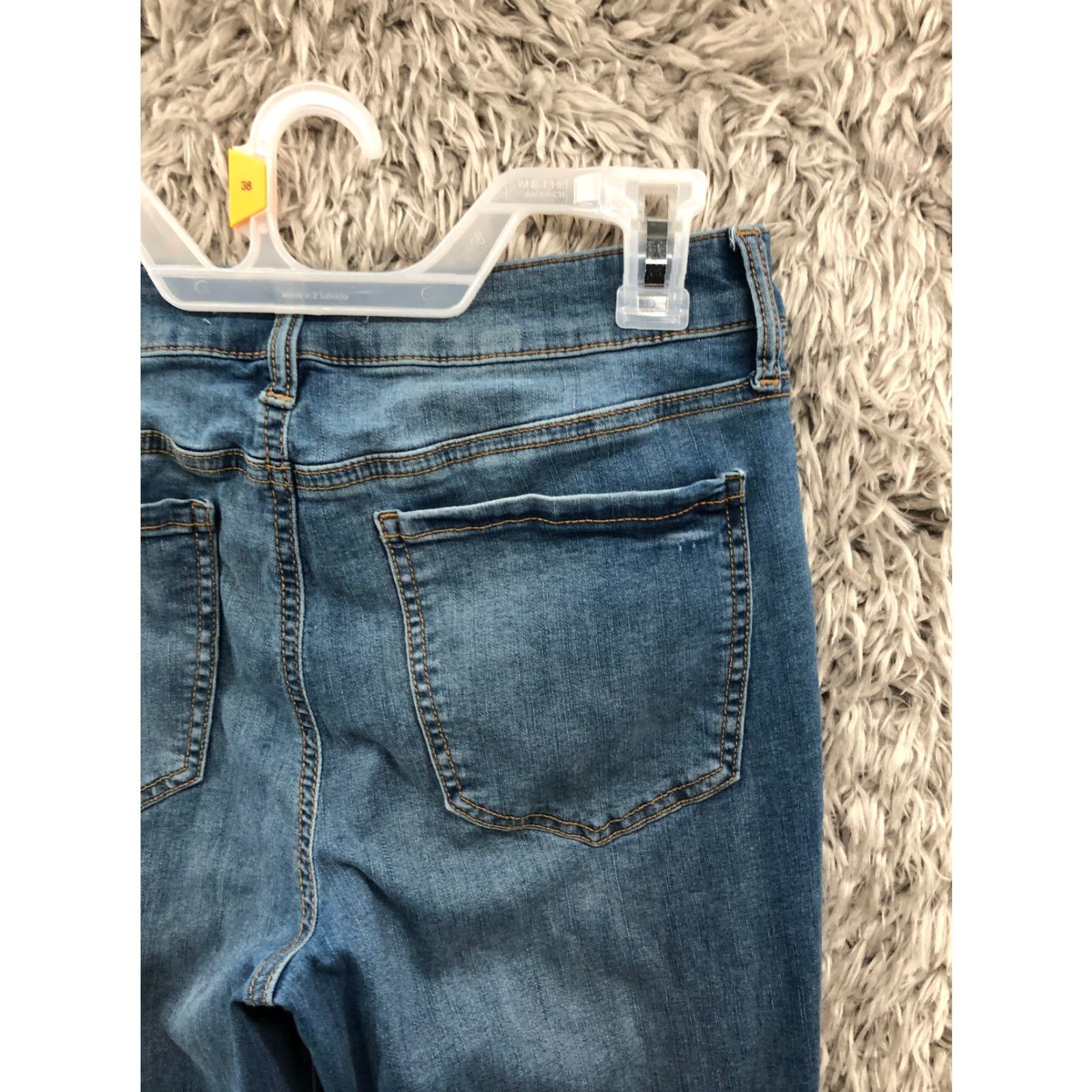 Vintage SO Jeans Skinny High Rise Jeans - 27x29 Blue Denim Juniors Size 11 Dark Wash Vintage? No (Adults Women) Size 32" / US 10 / IT 46 - 6 Thumbnail