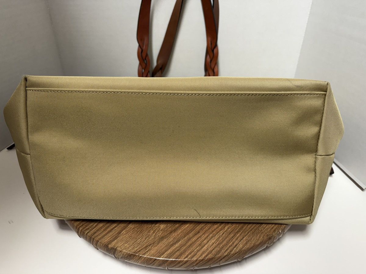 Dooney & Bourke Dooney & Bourke Khaki Nylon Tote Braided Leather Handles Size ONE SIZE - 6 Thumbnail