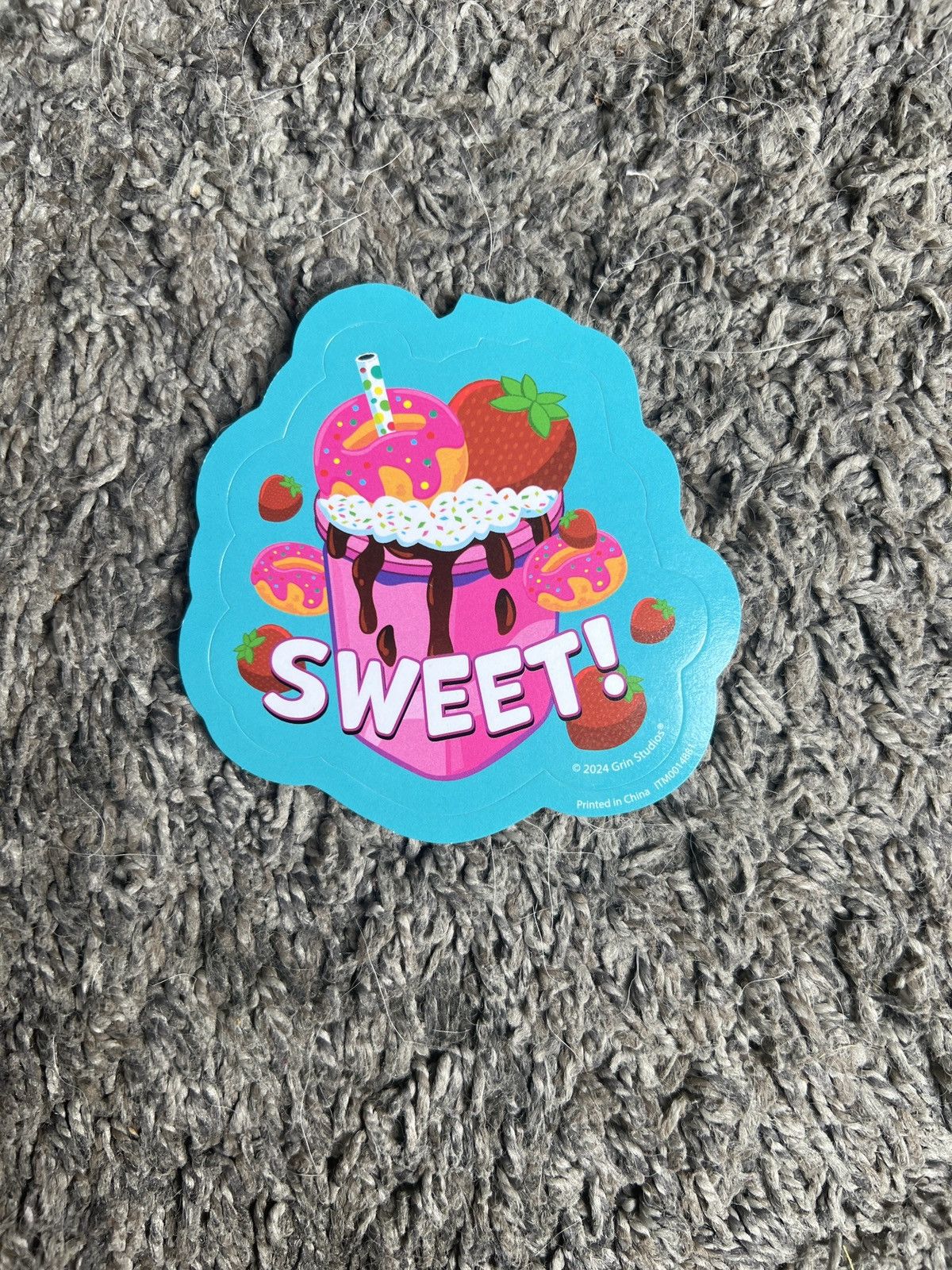 Hypebeast 2024 Grin Studios Sweet! Sticker Size ONE SIZE - 1 Thumbnail