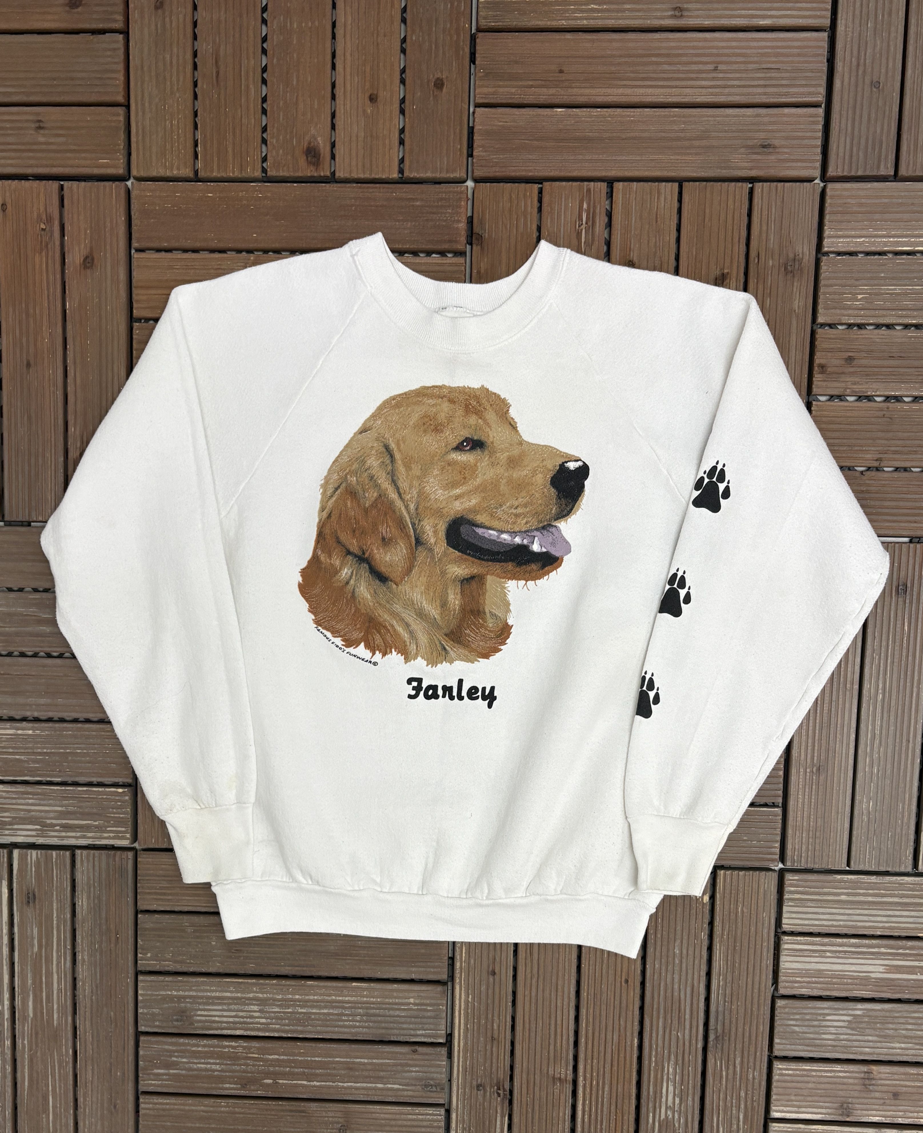 Vintage Fido's Famous Funwear Farley Vintage White Crewneck Sweater Size US L / EU 52-54 / 3 - 1 Thumbnail