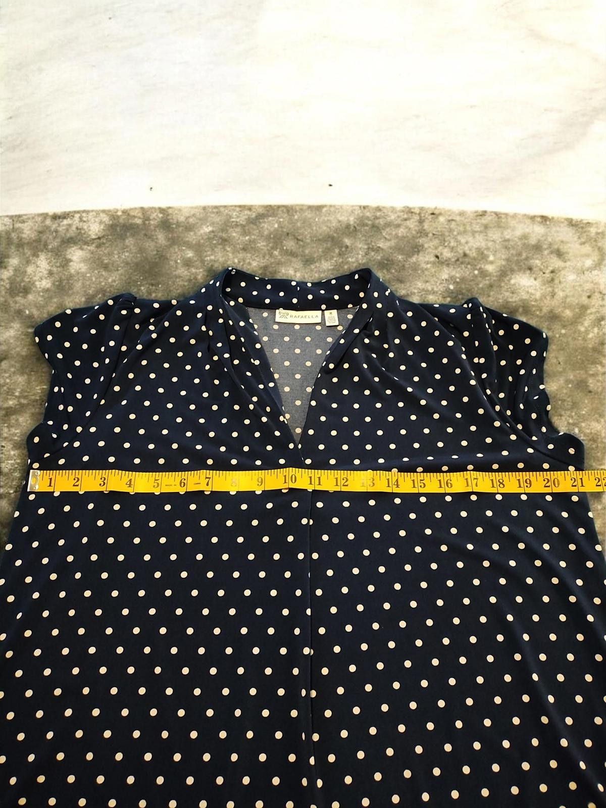 Other Rafaella Medium Navy Blue Polka Dot Blouse - New WithoutTags Size M / US 6-8 / IT 42-44 - 6 Thumbnail