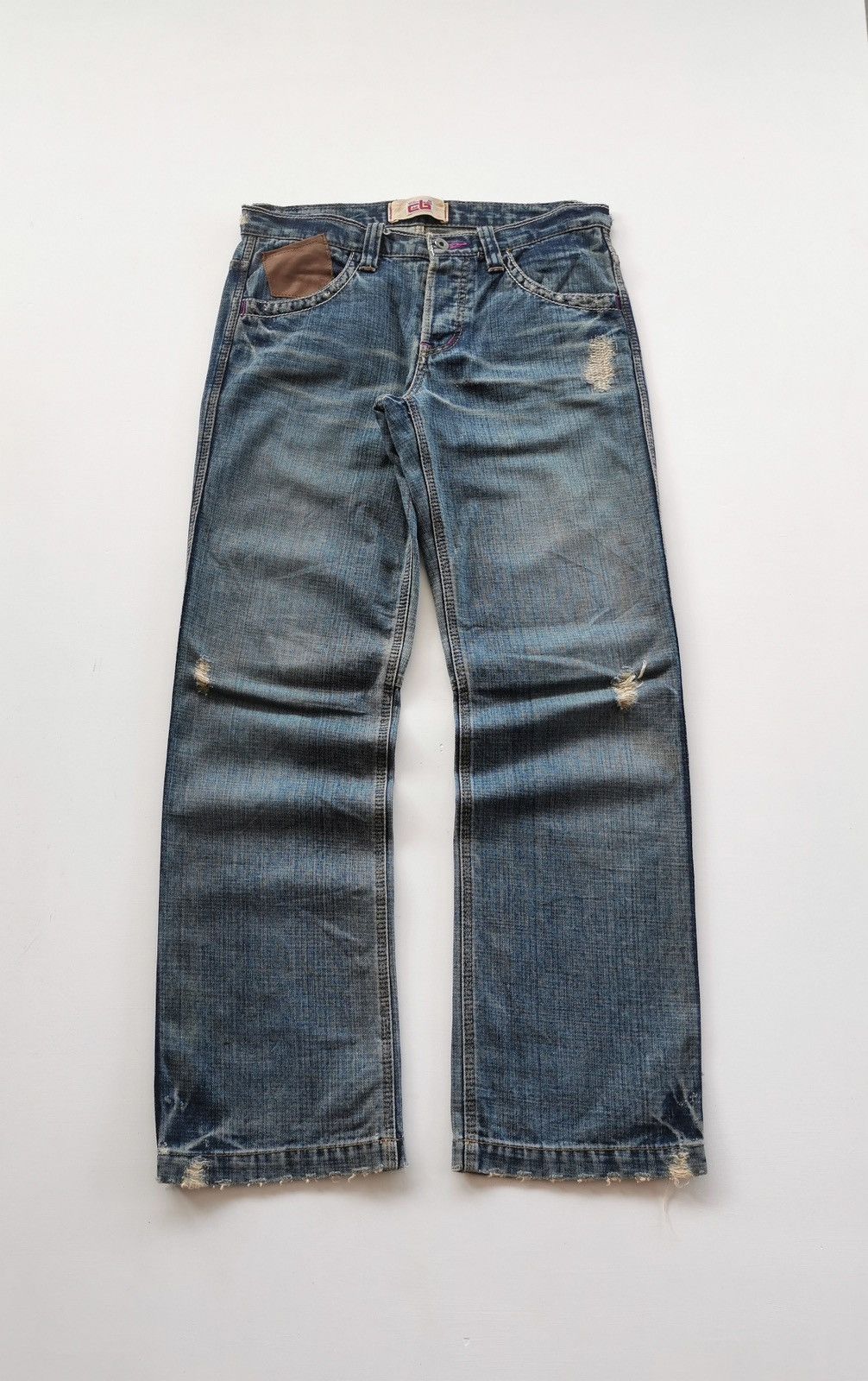 Japanese Brand Cube Sugar Japan Double Back Denim Jeans Size US 31 - 9 Thumbnail