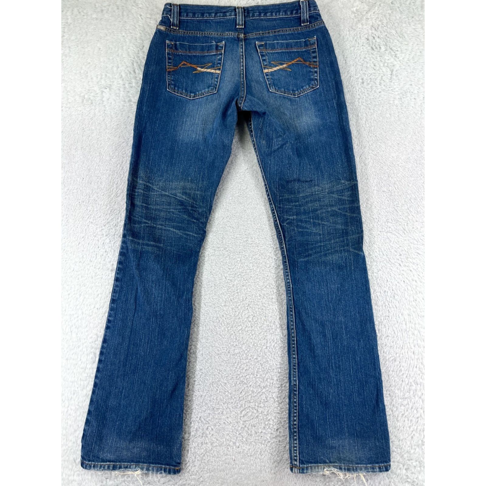 Vintage Cruel Girl Jeans Women's Blue Denim Bootcut 5 Pocket 32 Inseam cotton Size 27" / US 4 / IT 40 - 2 Thumbnail