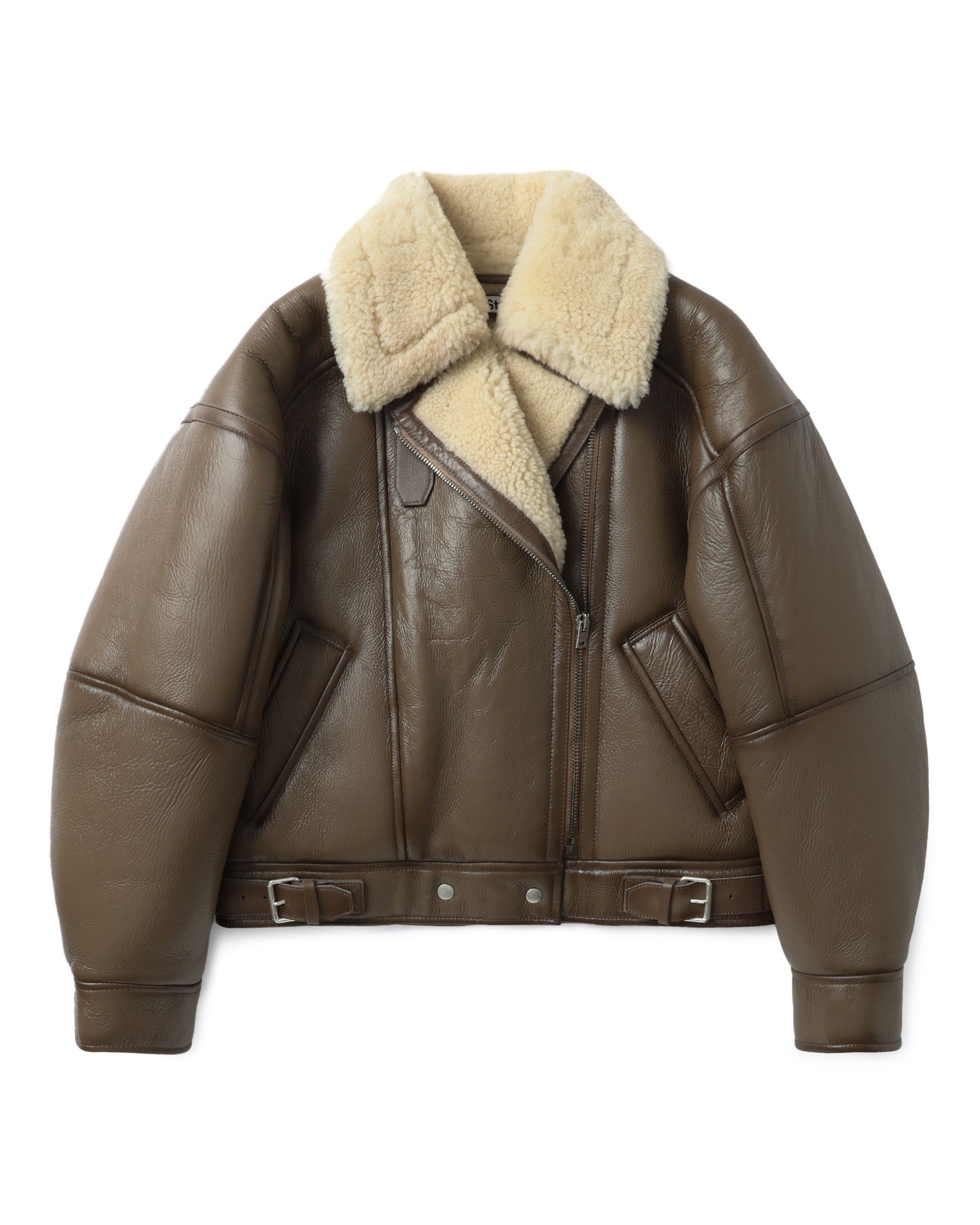 Acne Studios Acne Studios Shearling Biker Jacket Size S / US 4 / IT 40 - 1 Thumbnail