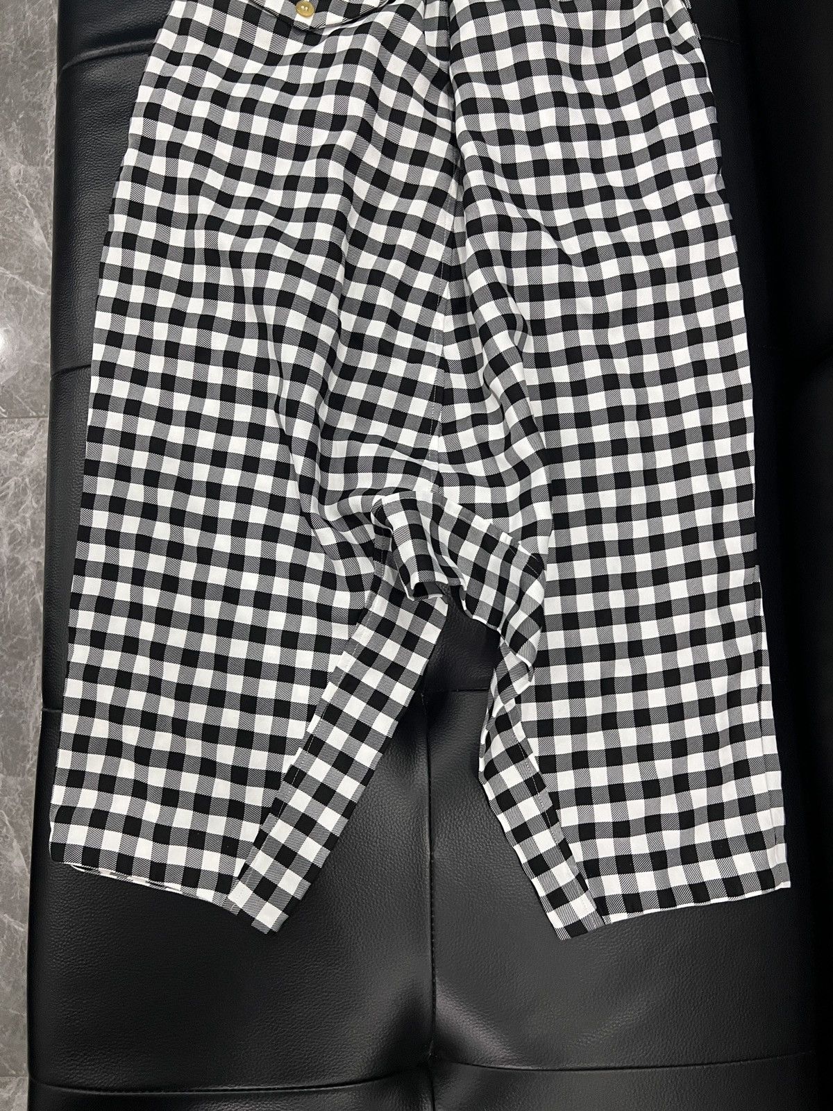 Comme des Garcons Black Black Comme des Garçons 2023 Check Cropped Pants Size US 30 / EU 46 - 7 Thumbnail