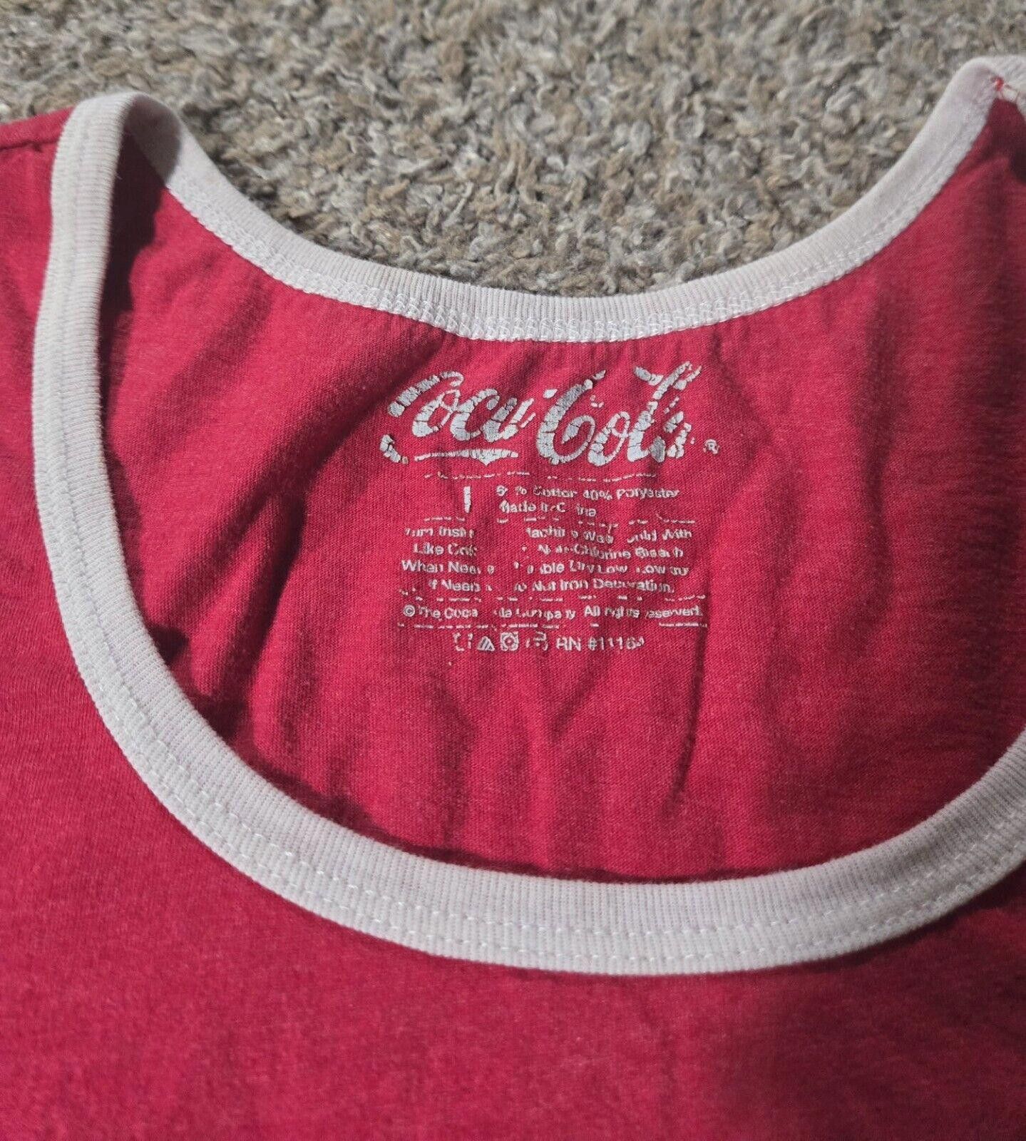 Coca Cola Red And White Coca Cola Tank Top ****See Measurements**** Size ONE SIZE - 4 Thumbnail