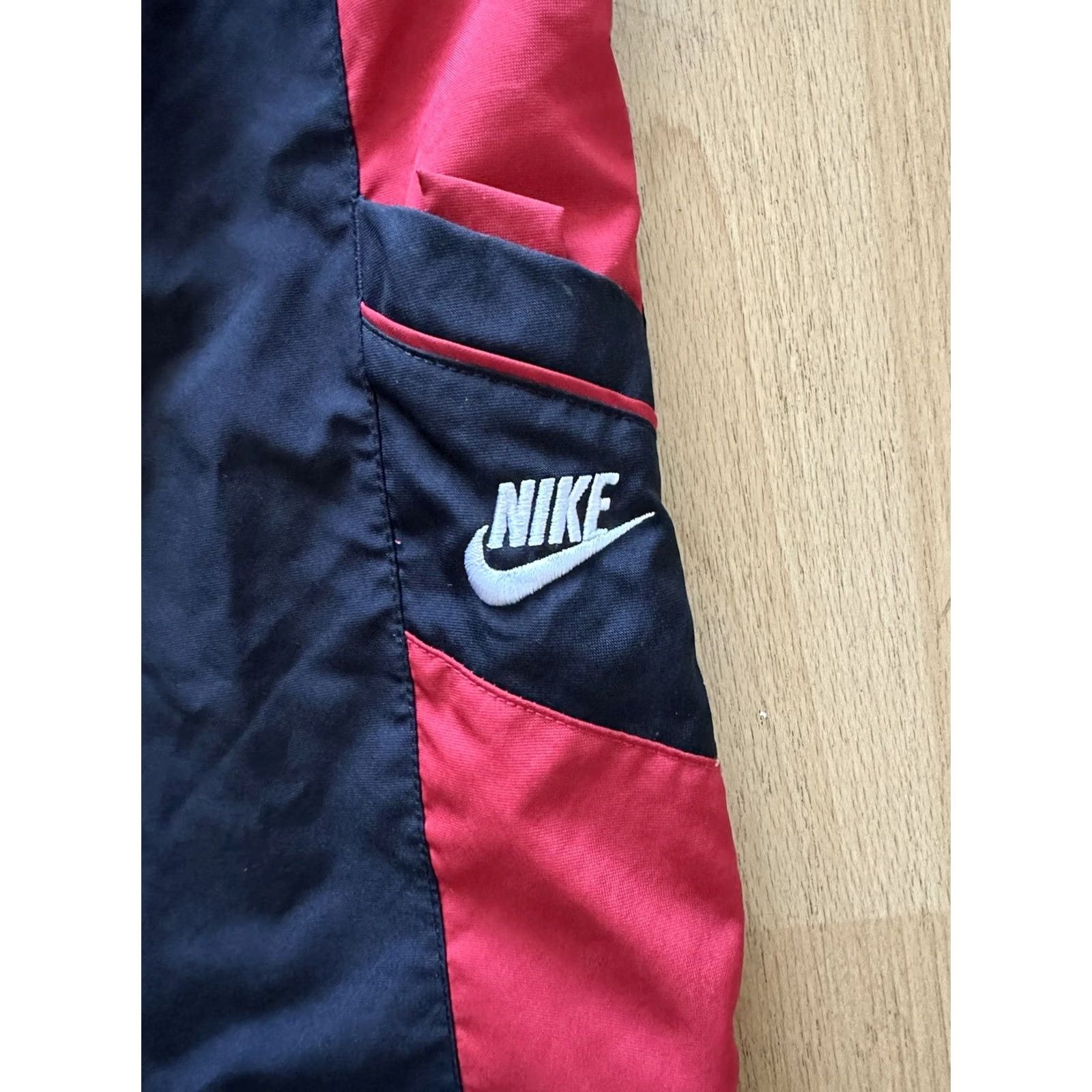 Nike VINTAGE Nike Lined Athletic Pants Mens Small Windbreaker Fleece Swoosh 90s Y2K Size US 29 - 2 Thumbnail