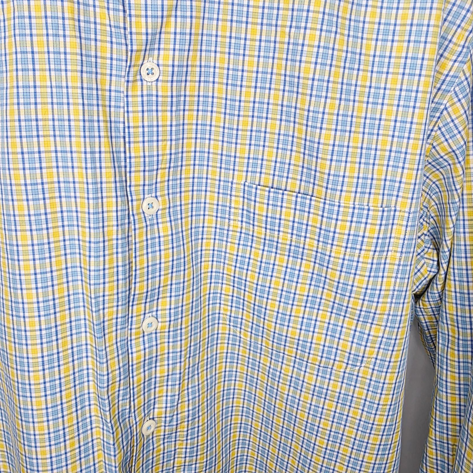 Peter Millar Peter Millar Button Front Plaid Long Sleeve Shirt Size L Size US L / EU 52-54 / 3 - 3 Thumbnail