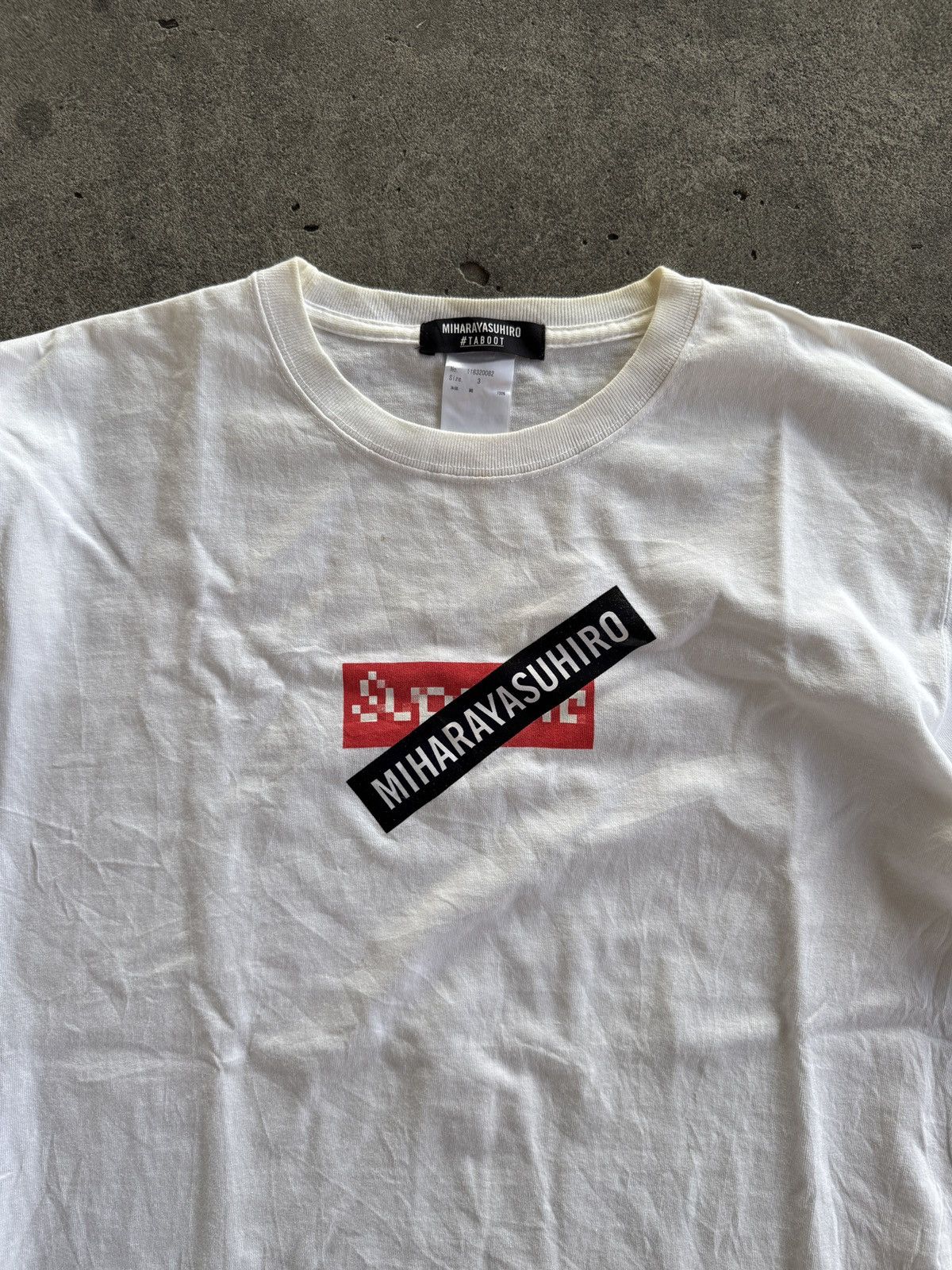 Maison MIHARA YASUHIRO Mihara Yasuhiro Box Logo Fake LS Tshirt Size US L / EU 52-54 / 3 - 5 Thumbnail