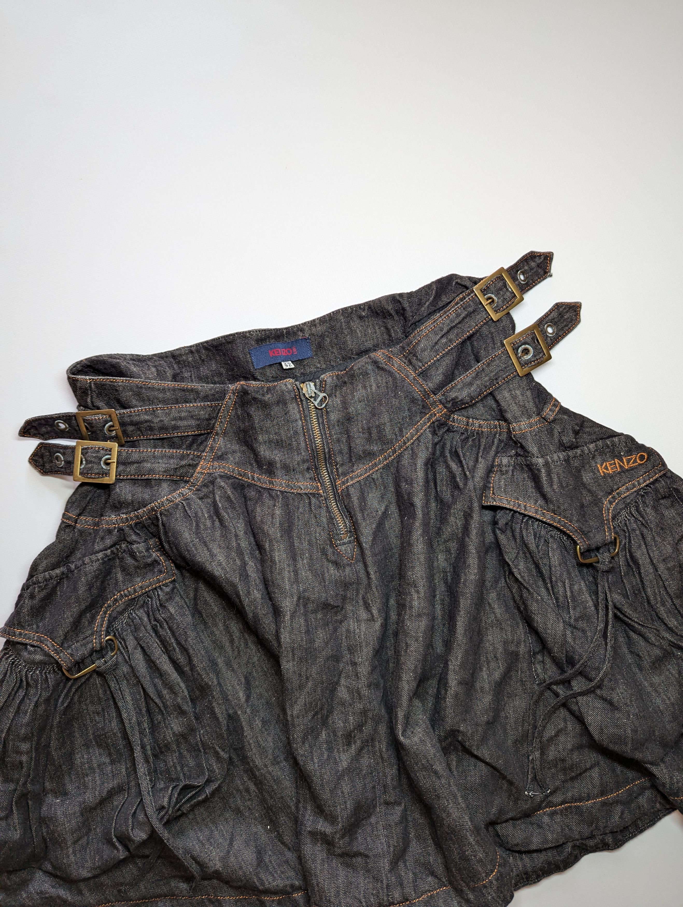 Kenzo Kenzo Jeans Avantgarde style Skirt Pockets Size 30" / US 8 / IT 44 - 2 Thumbnail