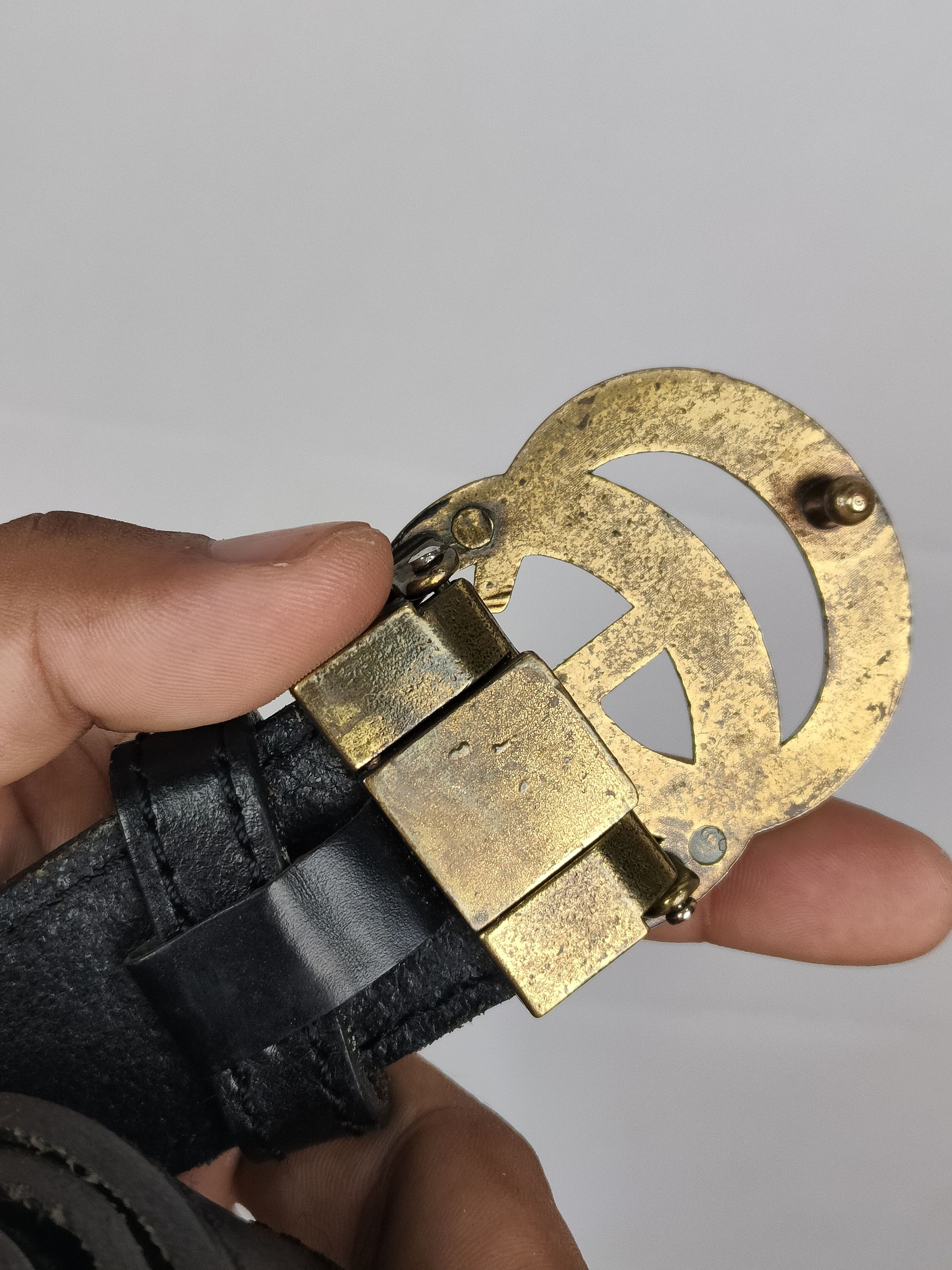 Gucci Gucci made in Italy Leather Belt Size ONE SIZE - 4 Thumbnail