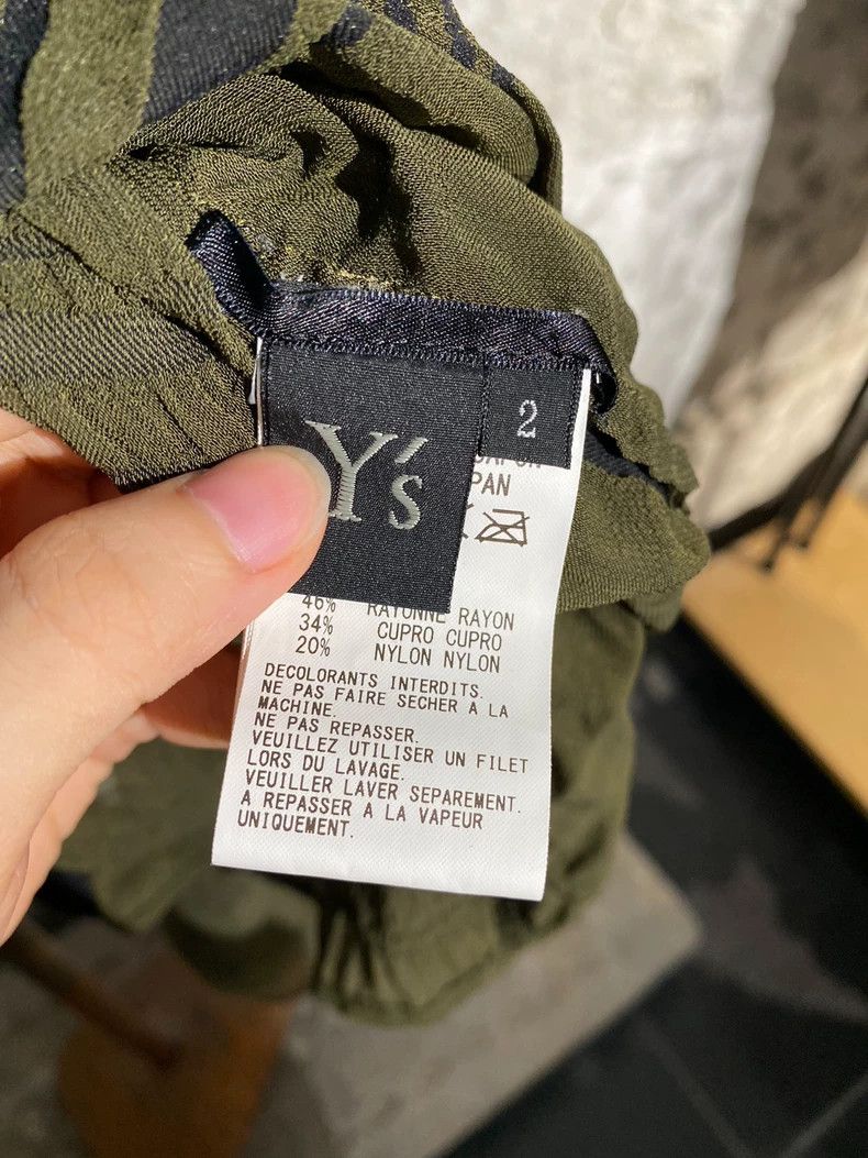 Y's Y's Irregular vest with dark green stripes vest Size US M / EU 48-50 / 2 - 9 Thumbnail