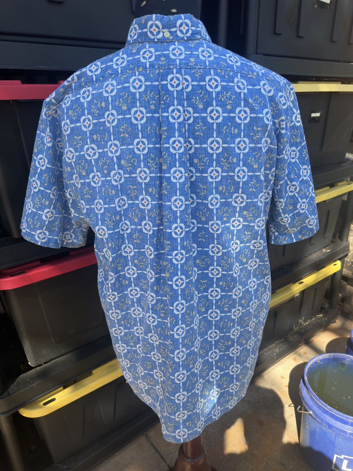Reyn Spooner PreOwned Reyn Spooner Blue Hawaiian Print Classic Men's XL Size US XL / EU 56 / 4 - 2 Thumbnail